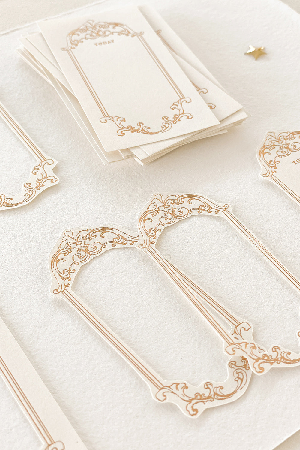 Blinks of Life - Gold Frame Letterpress Labels #01