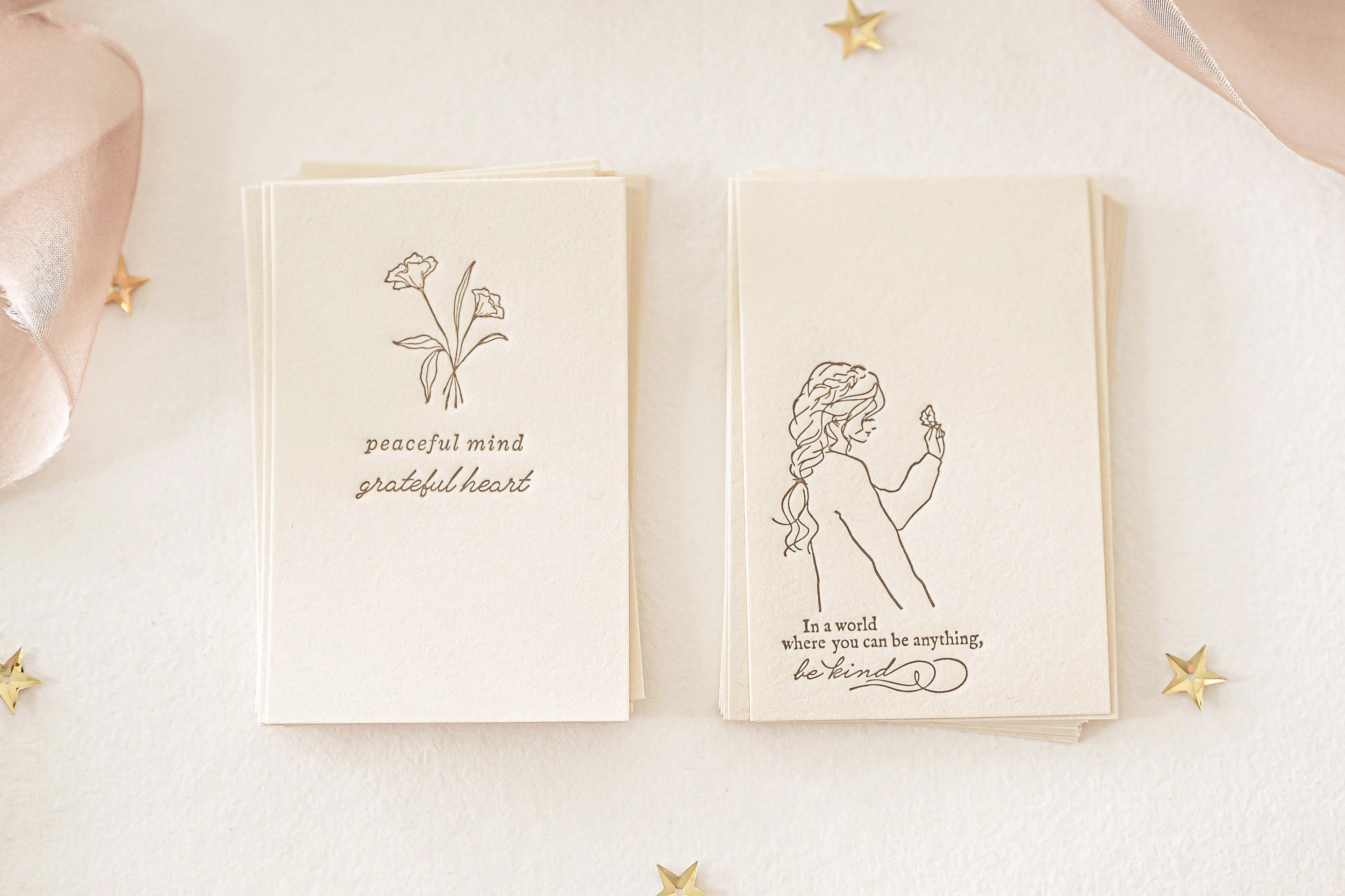 Blinks of Life - Letterpress Journal Cards