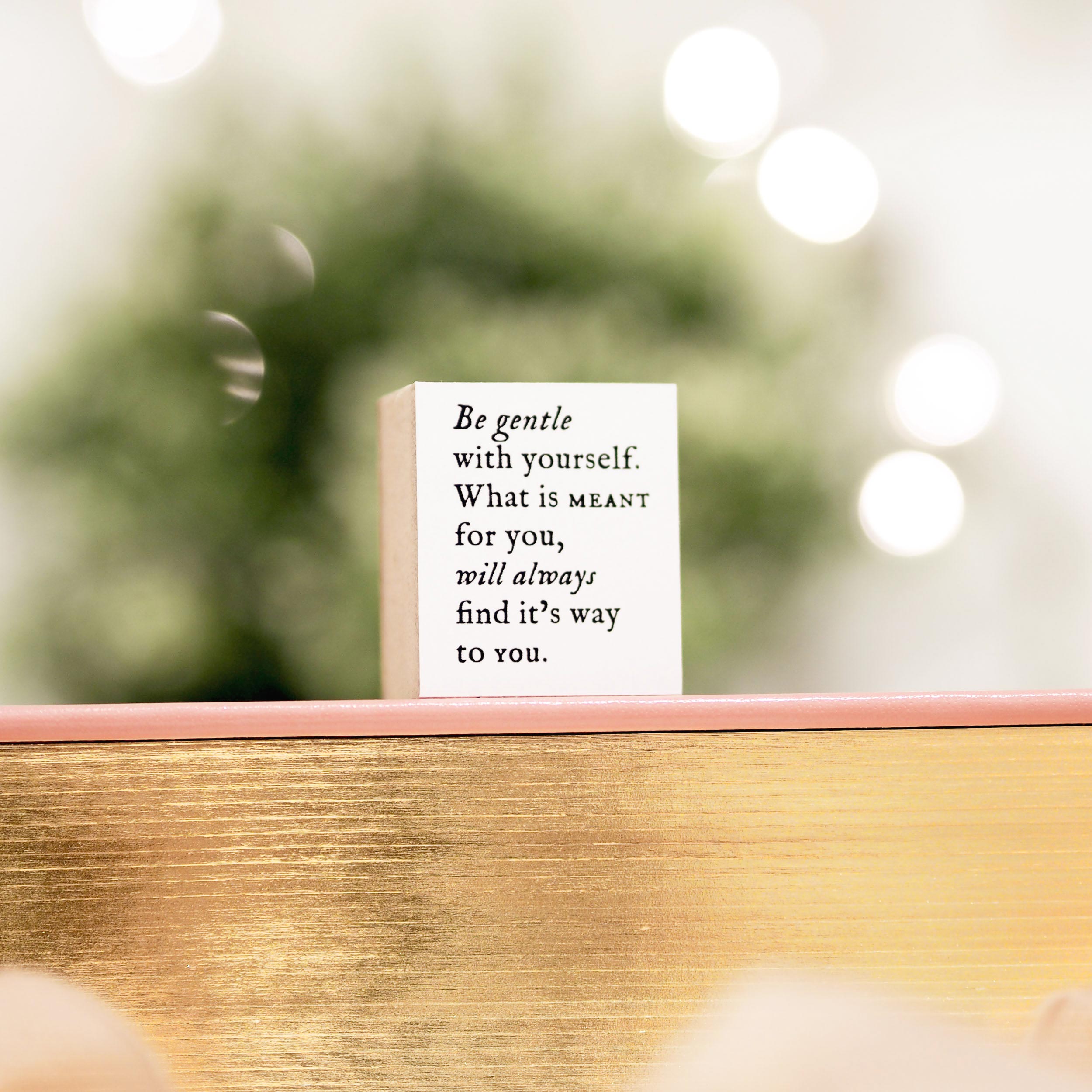 Blinks of Life - Journal Quote Stamp - Be Gentle