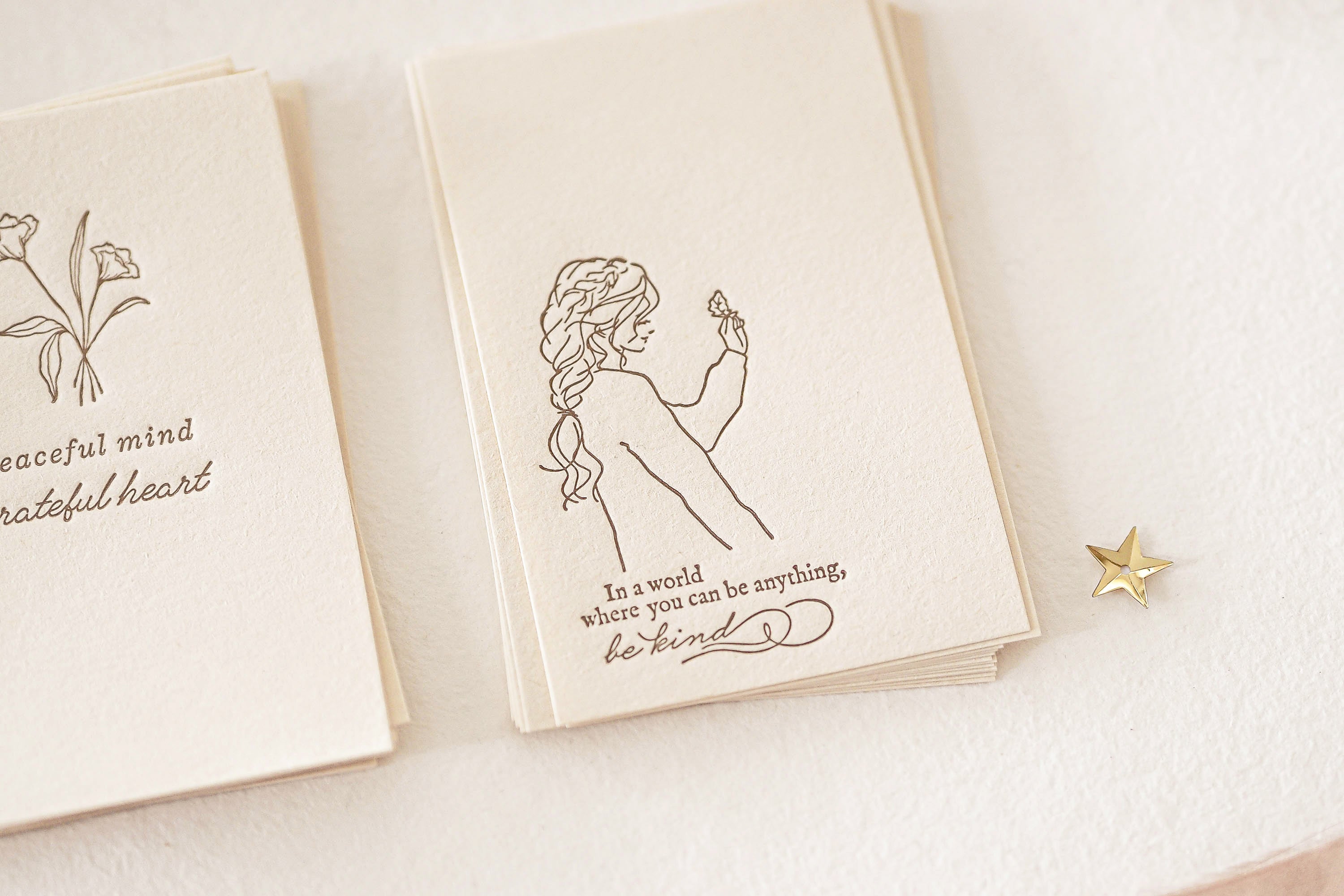 Blinks of Life - Letterpress Journal Cards