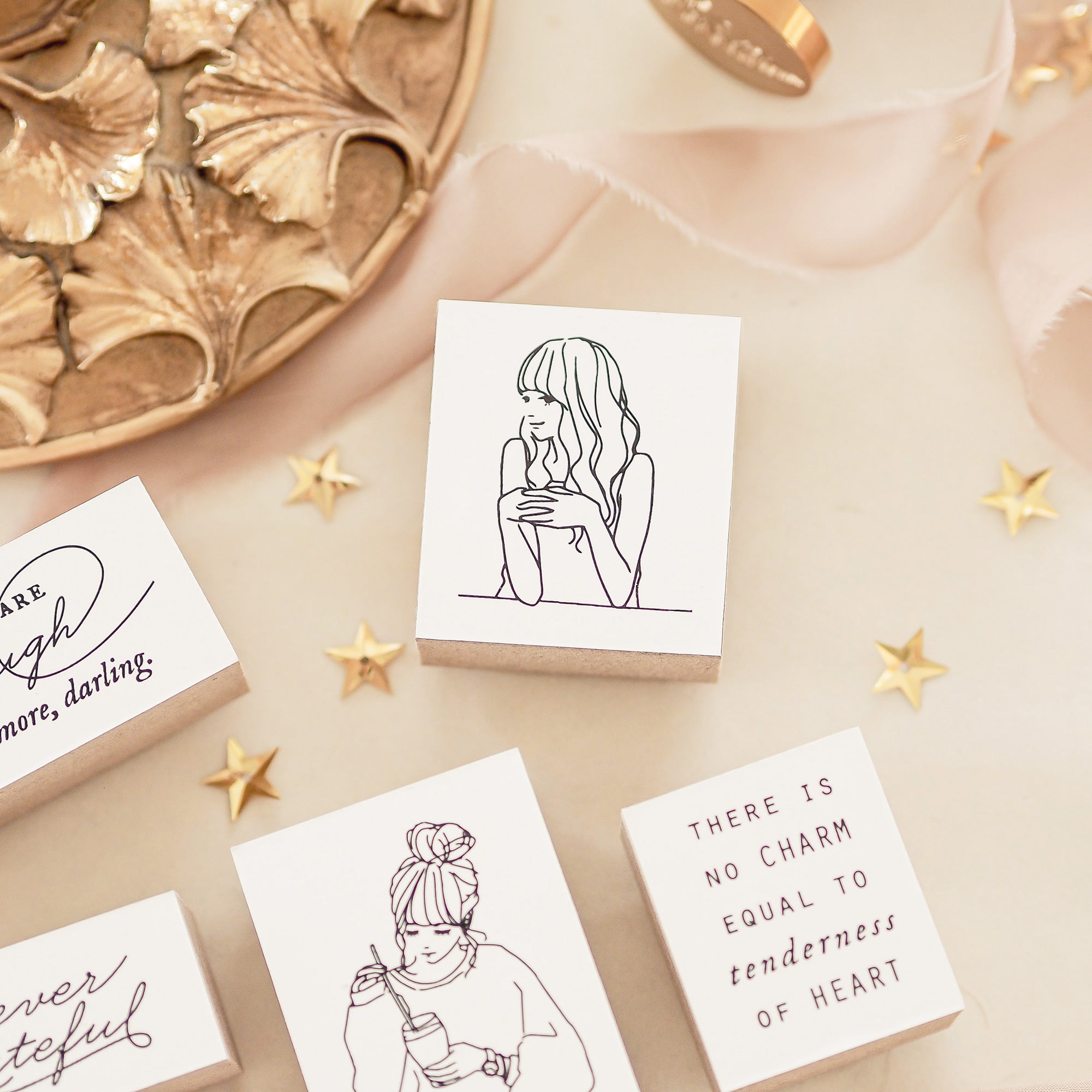 Blinks of Life - Illustration Rubber Stamp Series - Emma