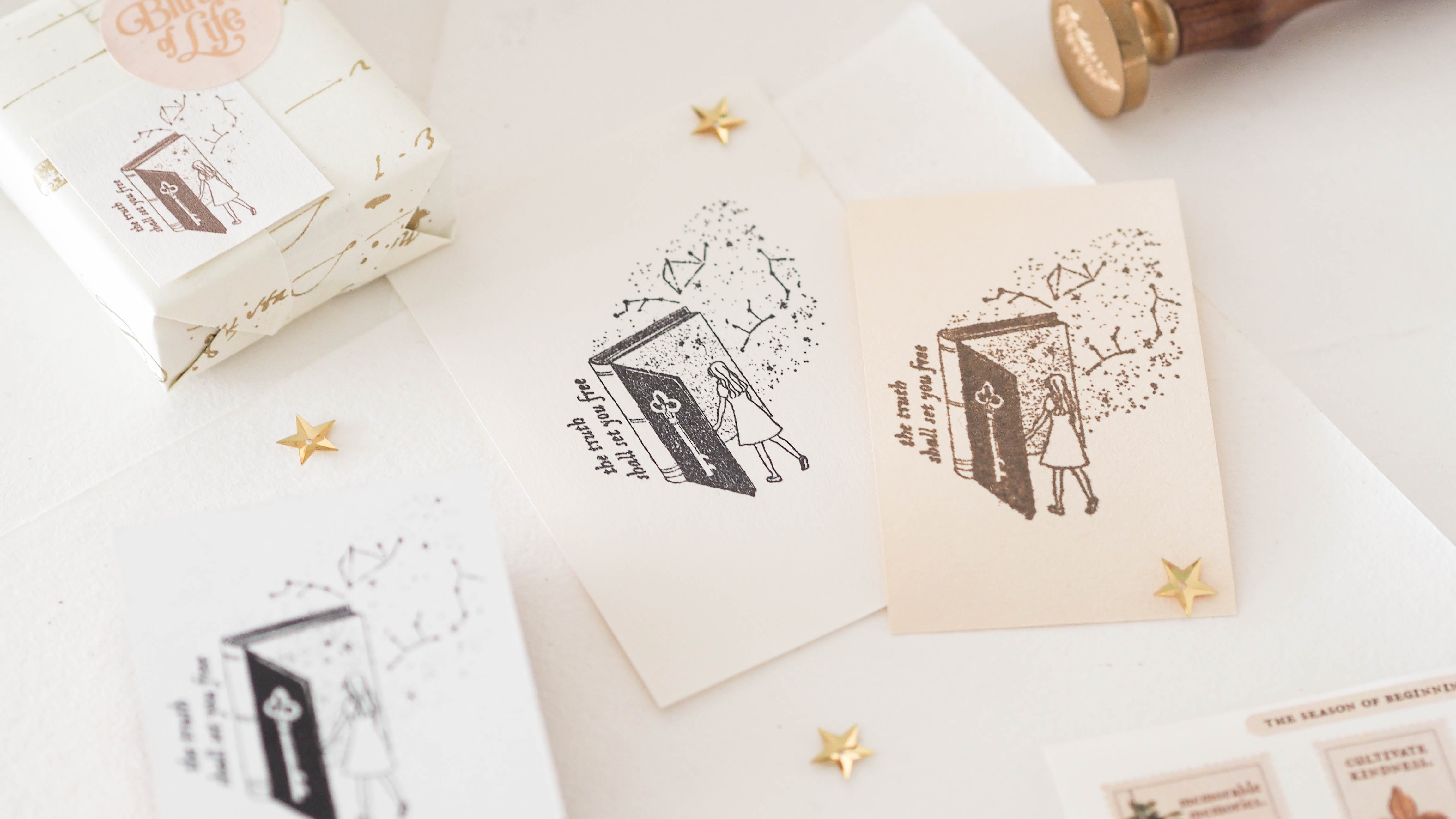 Blinks of Life - Seek the Truth - Rubber Stamp