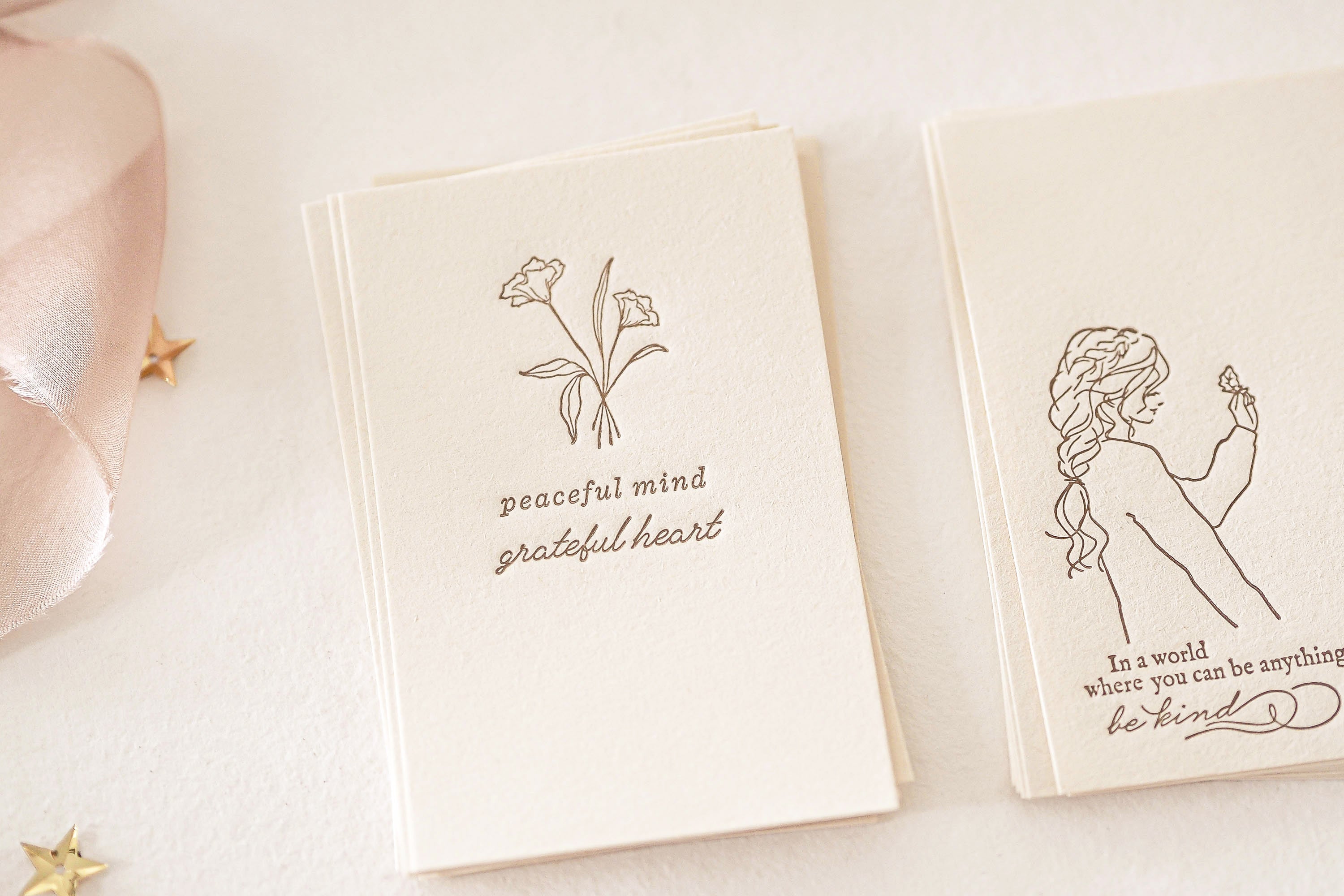 Blinks of Life - Letterpress Journal Cards