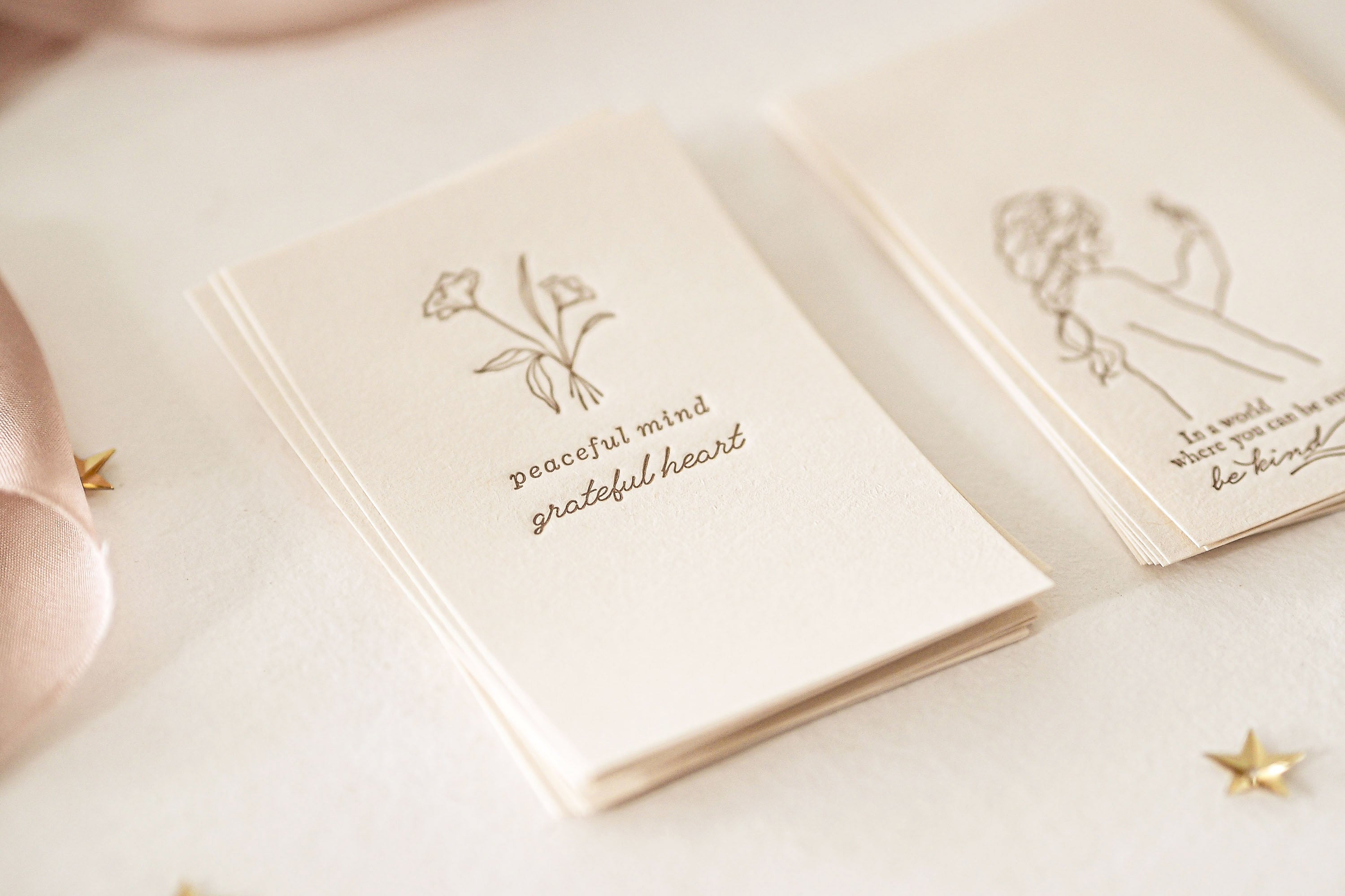 Blinks of Life - Letterpress Journal Cards