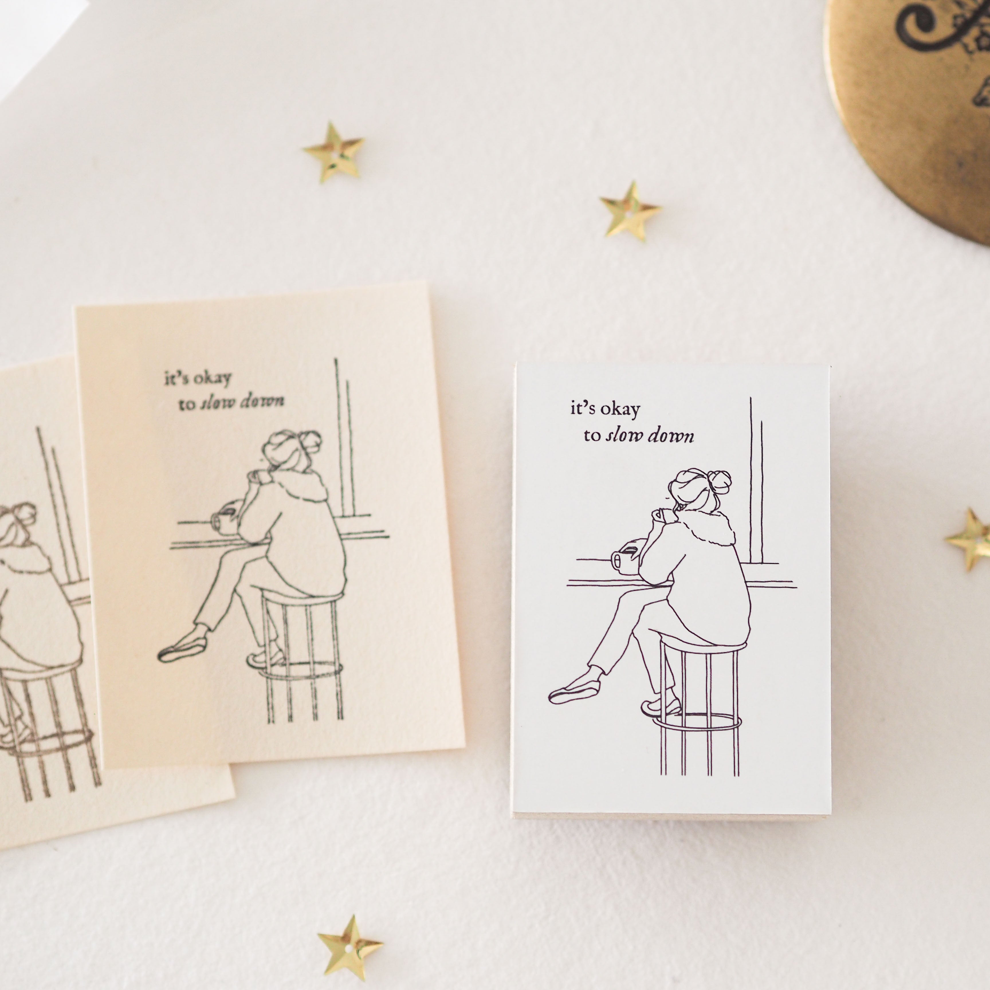 Blinks of Life - It's Okay to Slow Down - Rubber Stamp