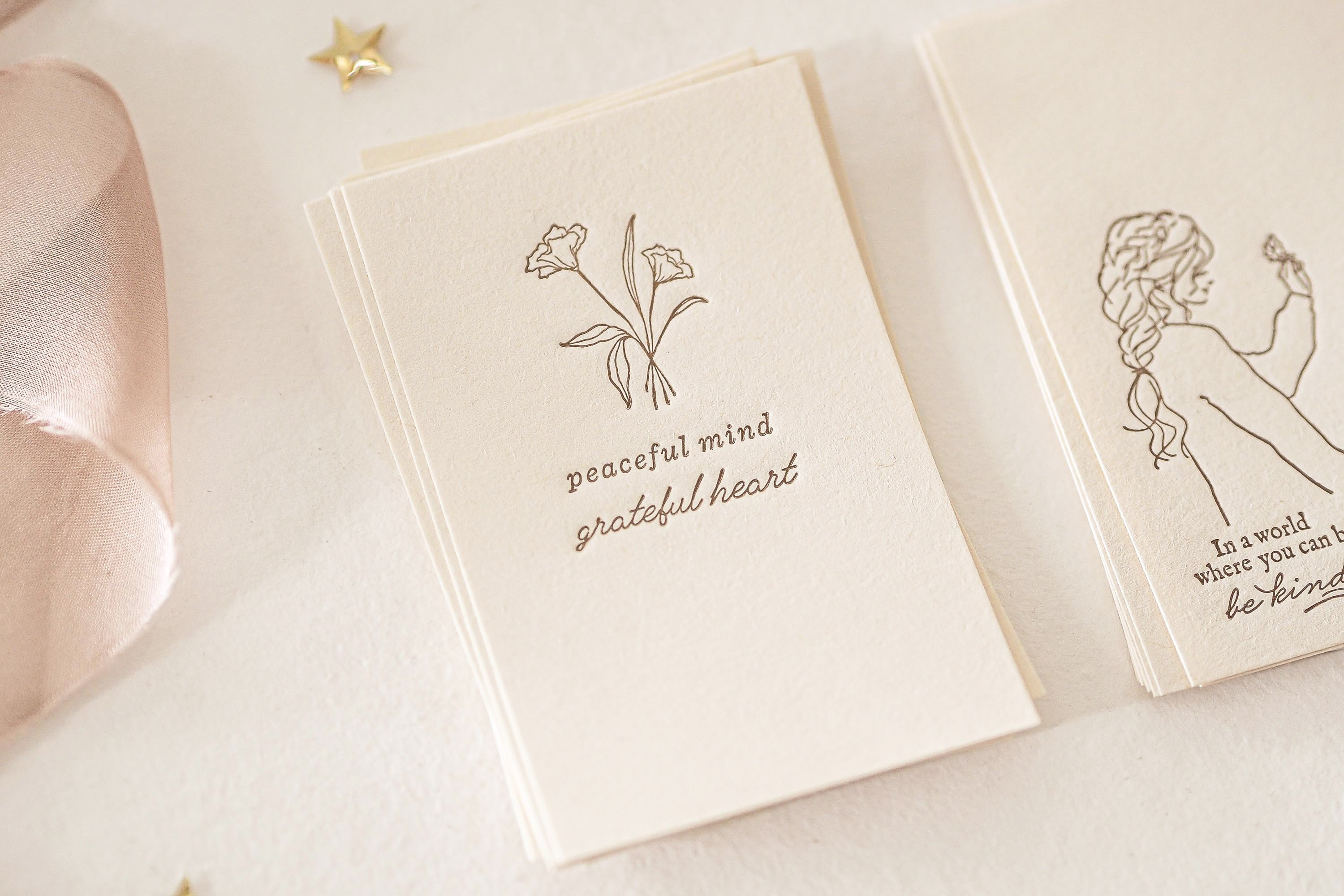 Blinks of Life - Letterpress Journal Cards