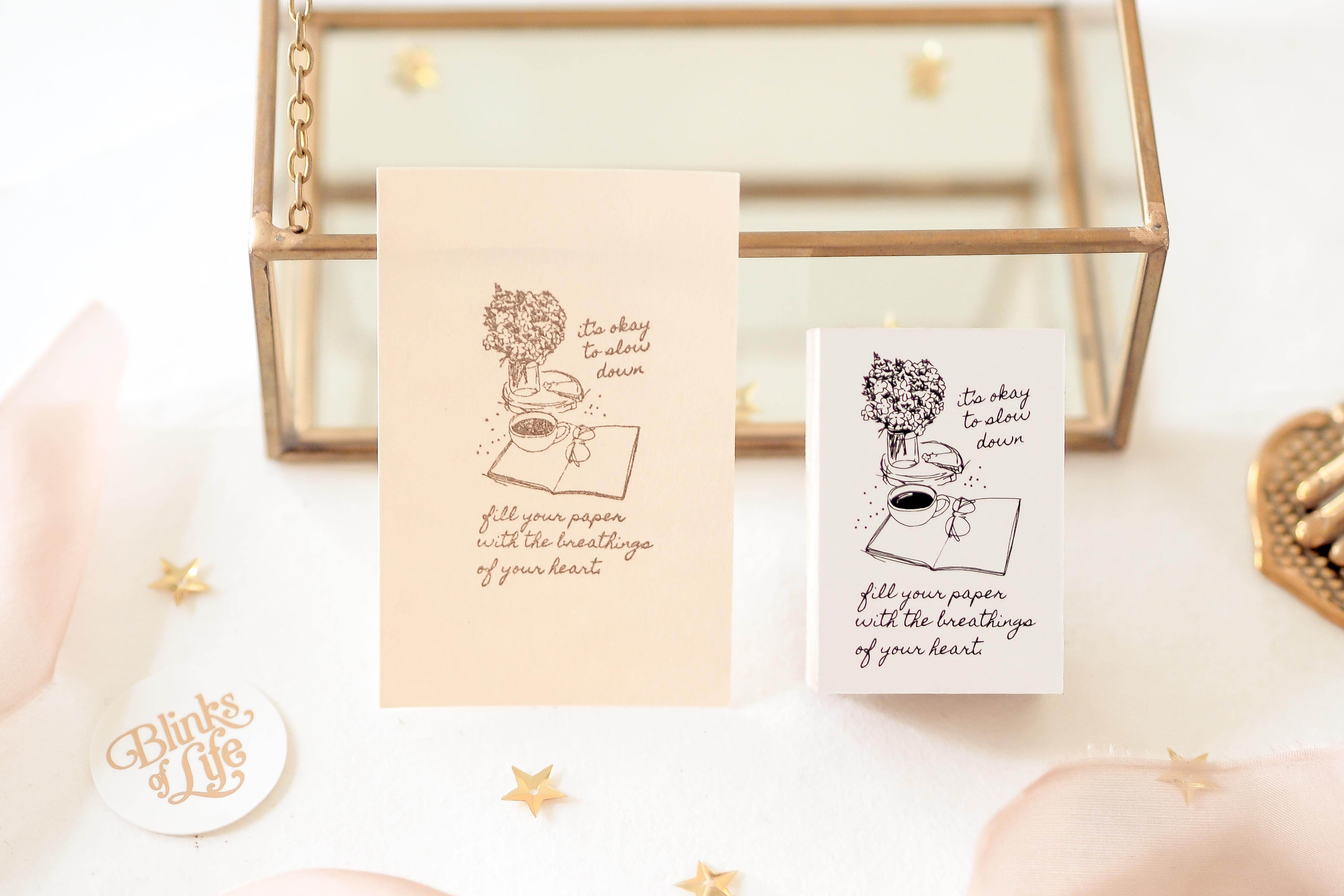 Blinks of Life - Fill Your Paper - Rubber Stamp