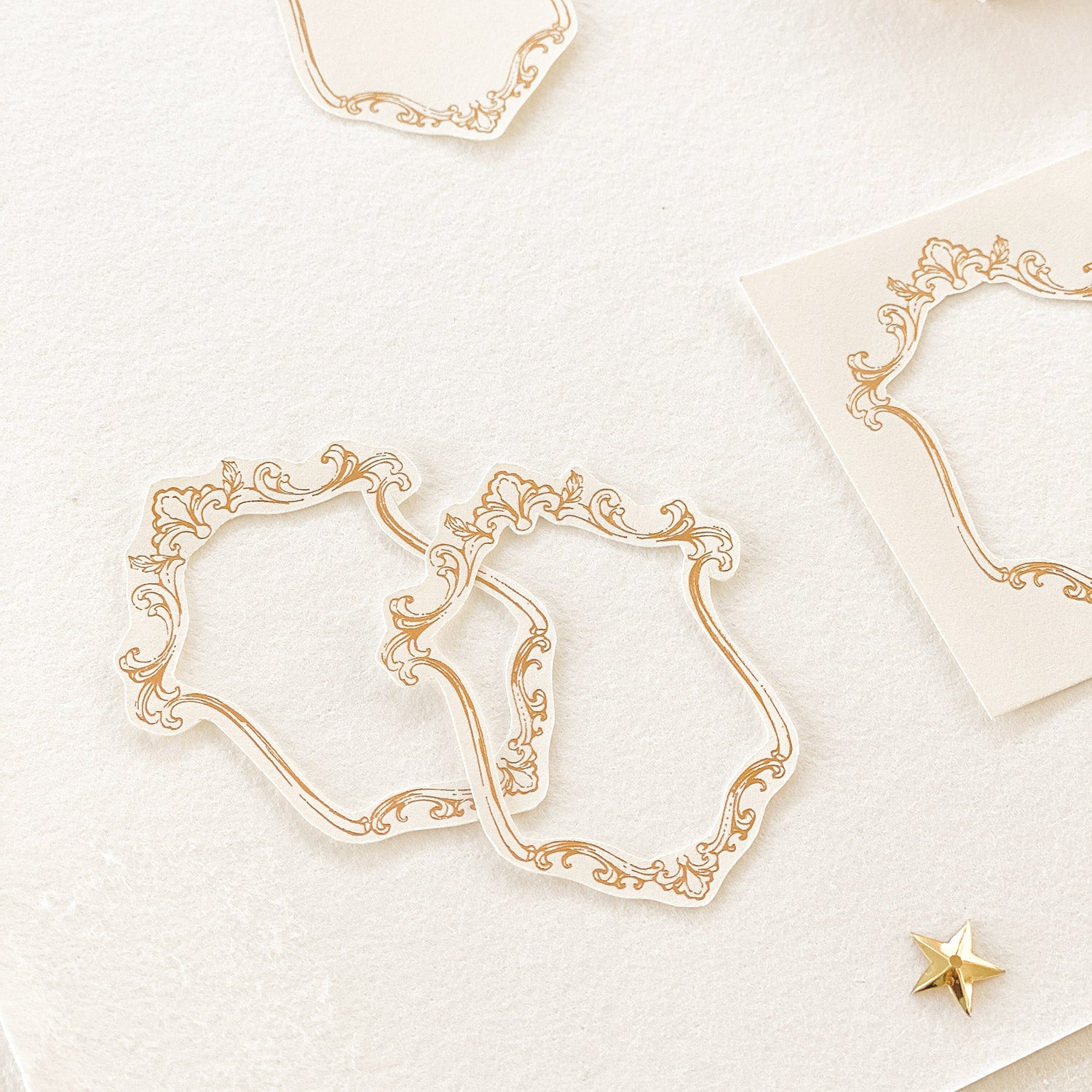 Blinks of Life - Gold Frame Letterpress Labels #02