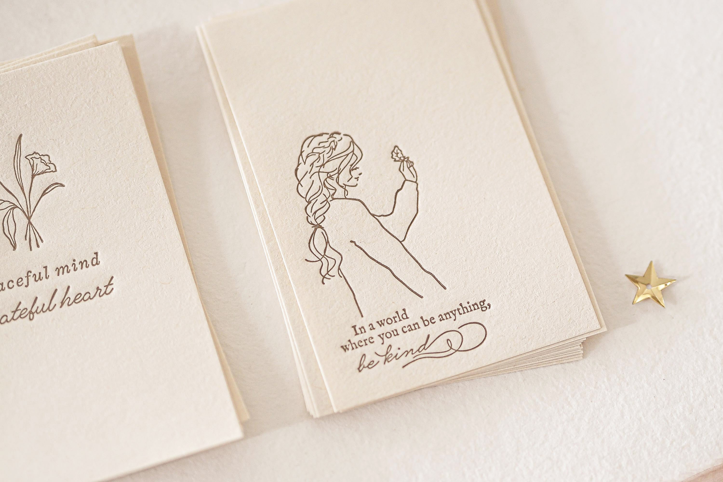 Blinks of Life - Letterpress Journal Cards