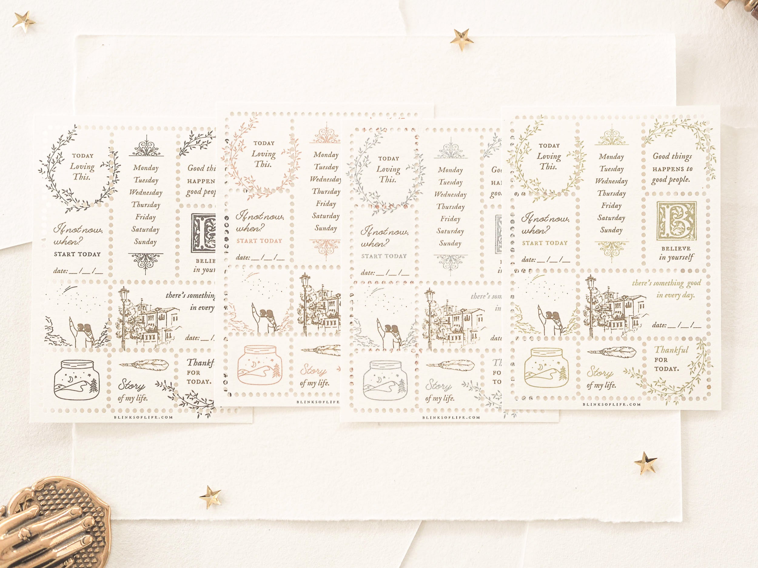 Blinks of Life - Stamp Sheets