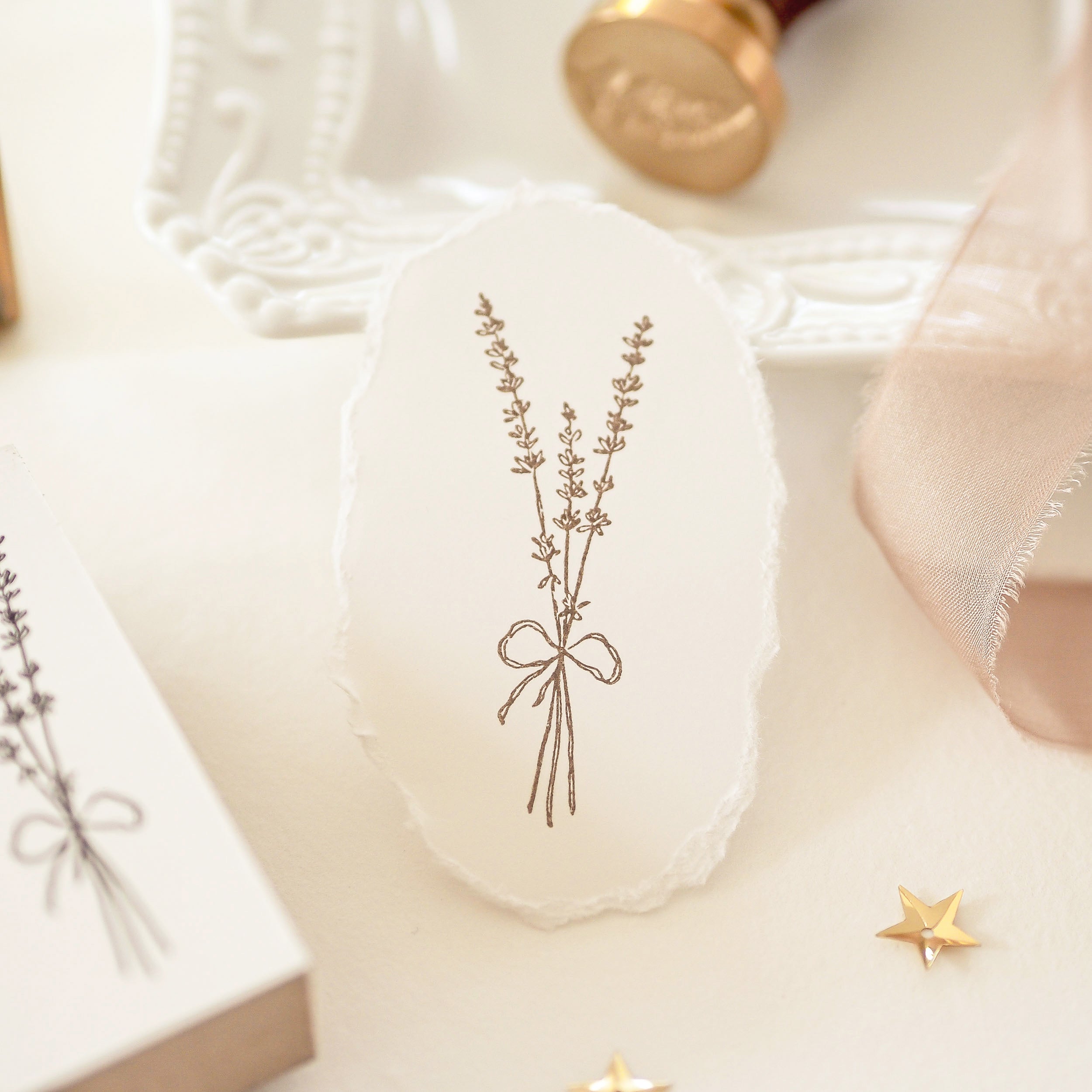 Blinks of Life - Lavender Bouquet - Rubber Stamp