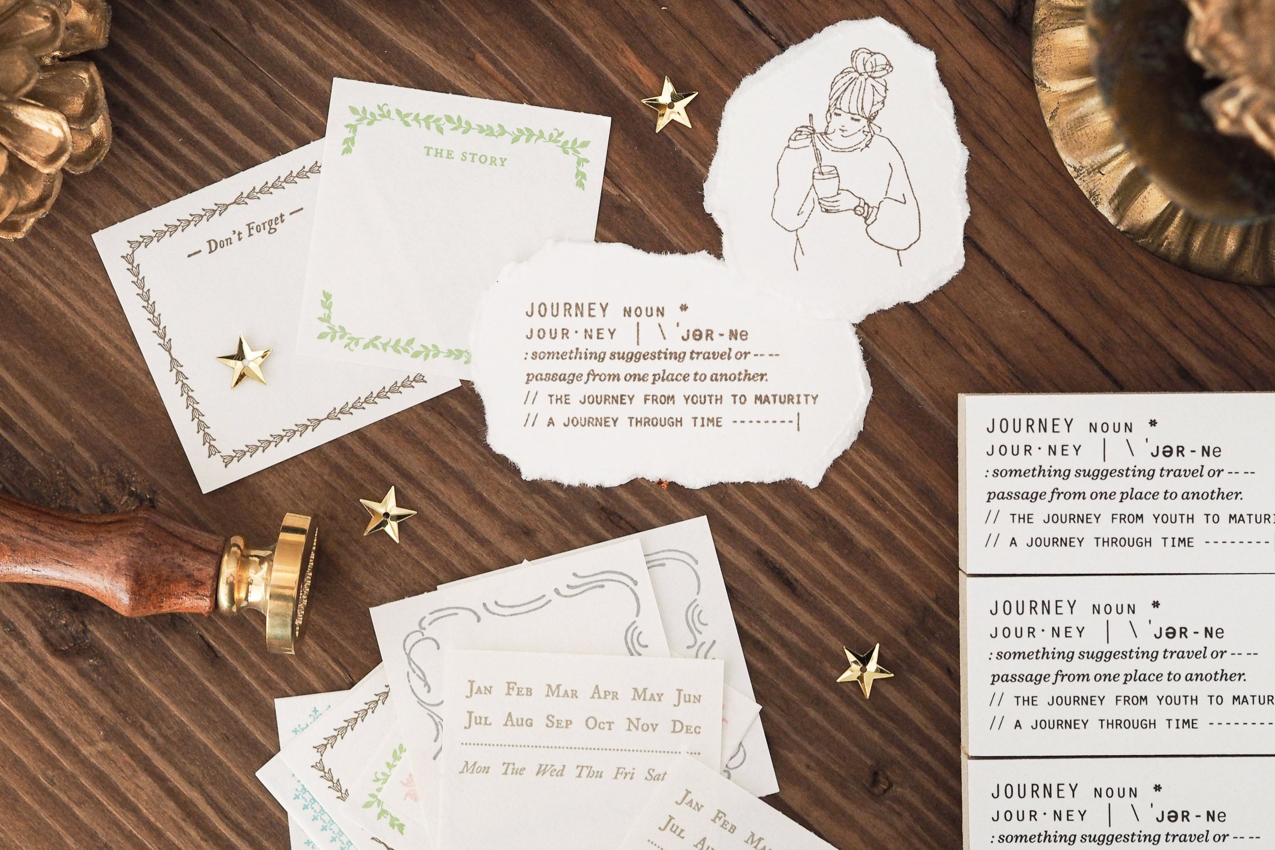 Blinks of Life - Dictionary Stamp Collection - Journey