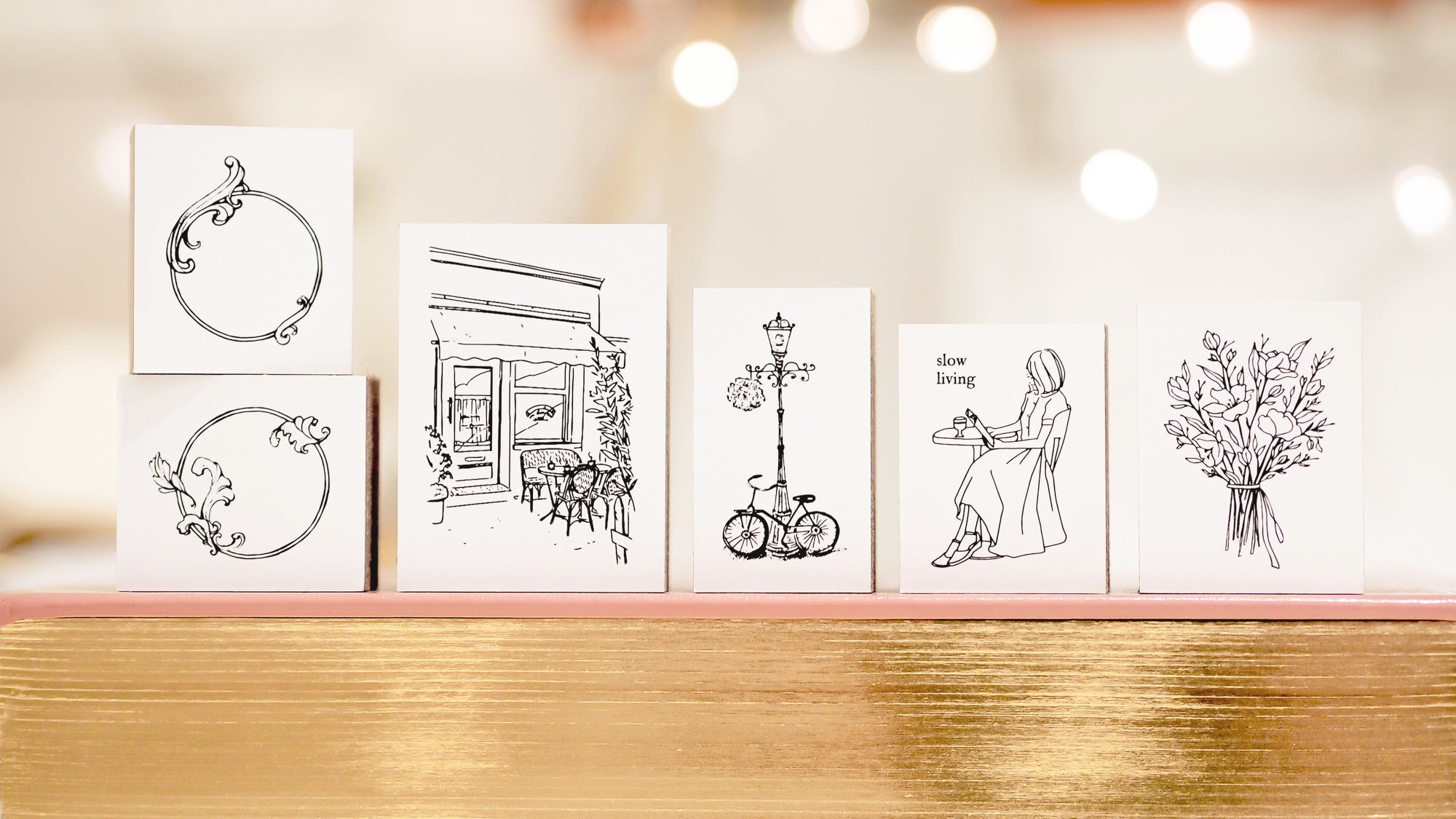 Blinks of Life - Streets of Paris Stamp Collection - Coffee en terrasse