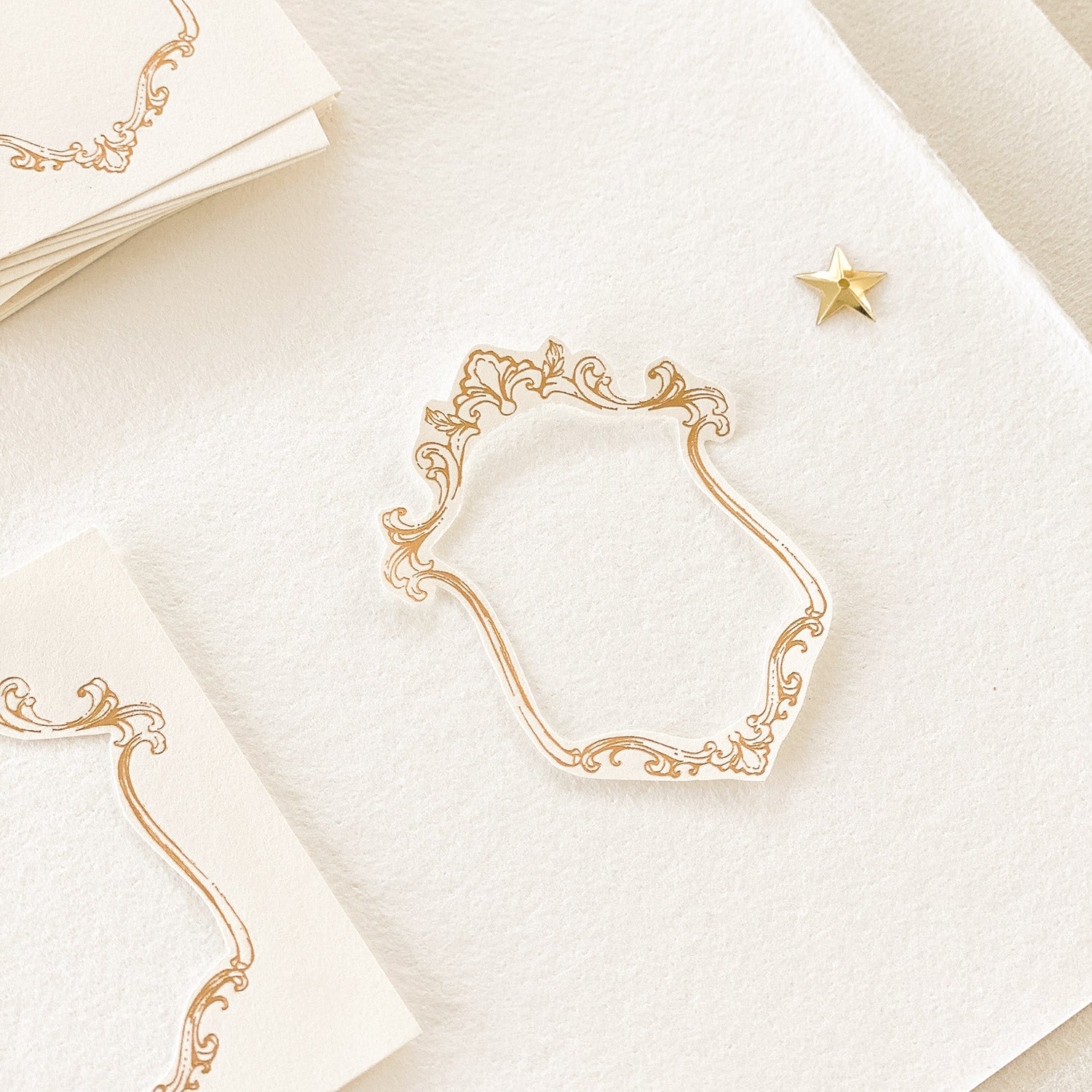 Blinks of Life - Gold Frame Letterpress Labels #02