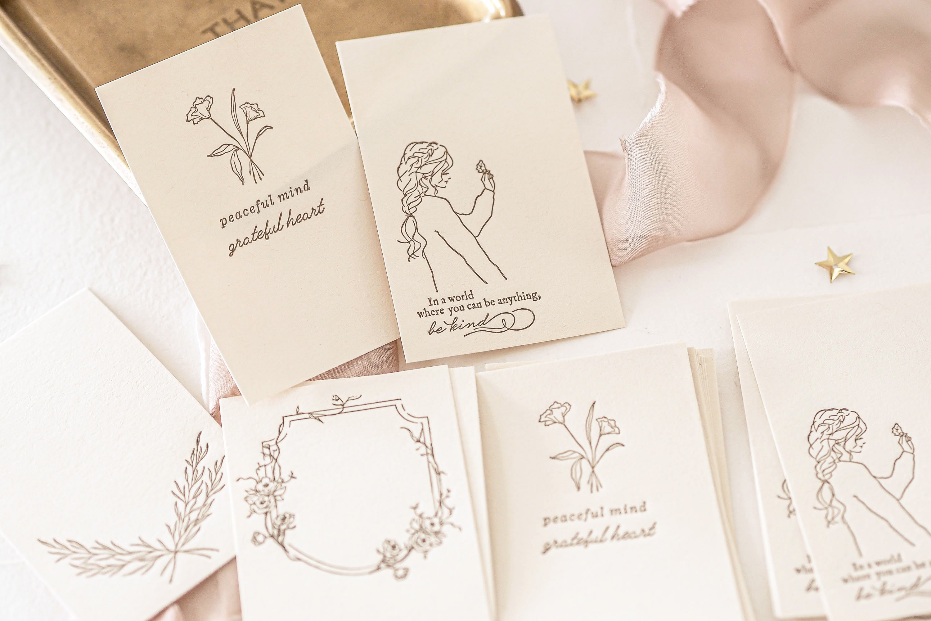 Blinks of Life - Letterpress Journal Cards