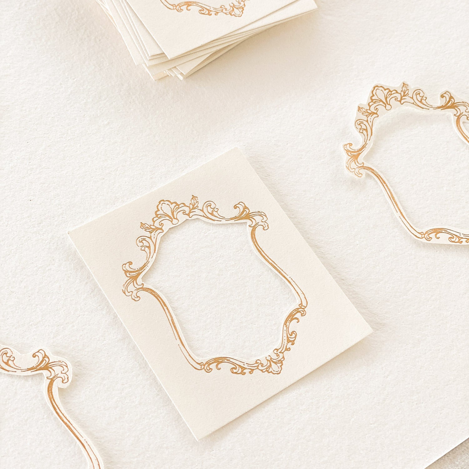 Blinks of Life - Gold Frame Letterpress Labels #02