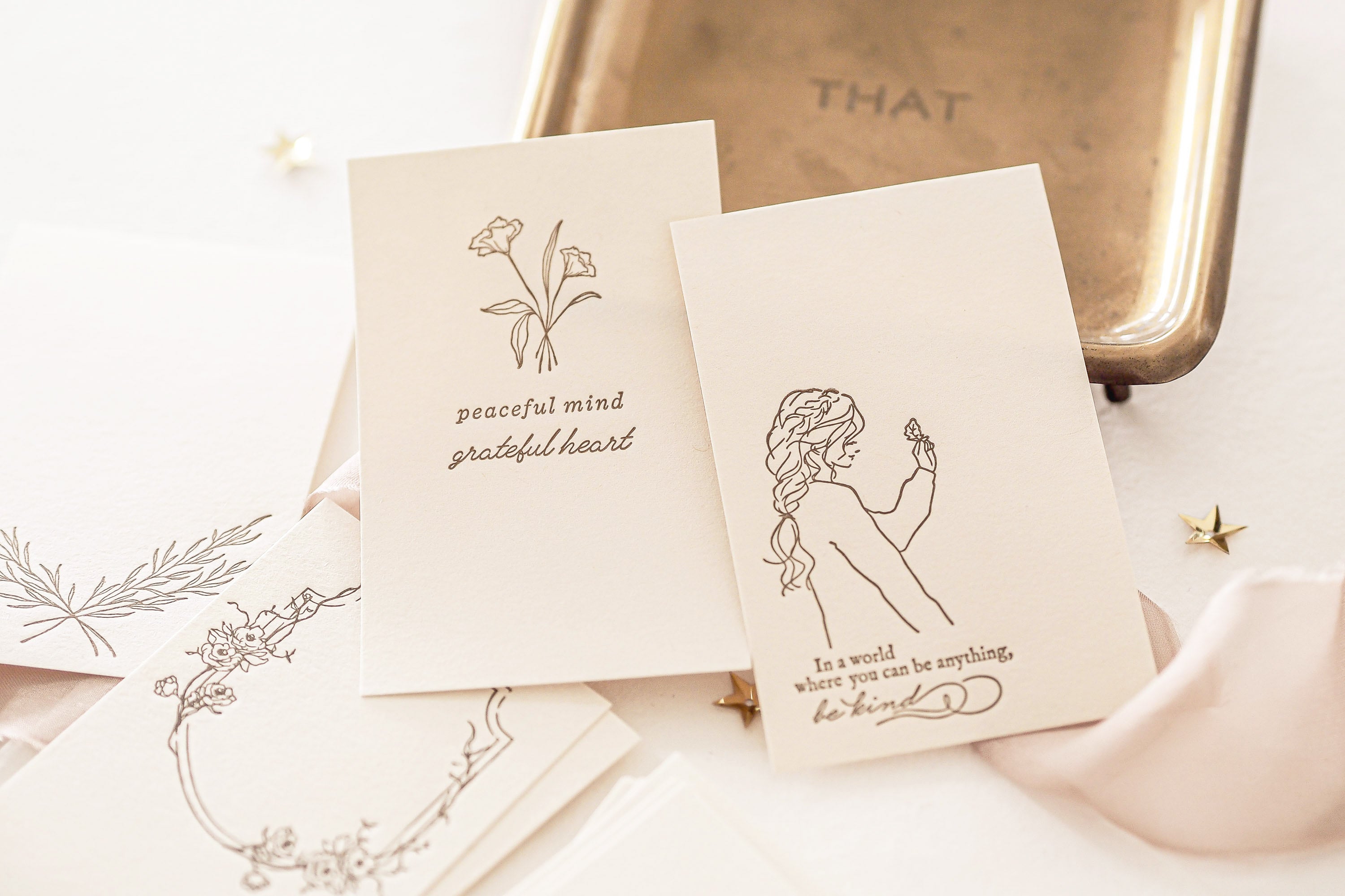 Blinks of Life - Letterpress Journal Cards