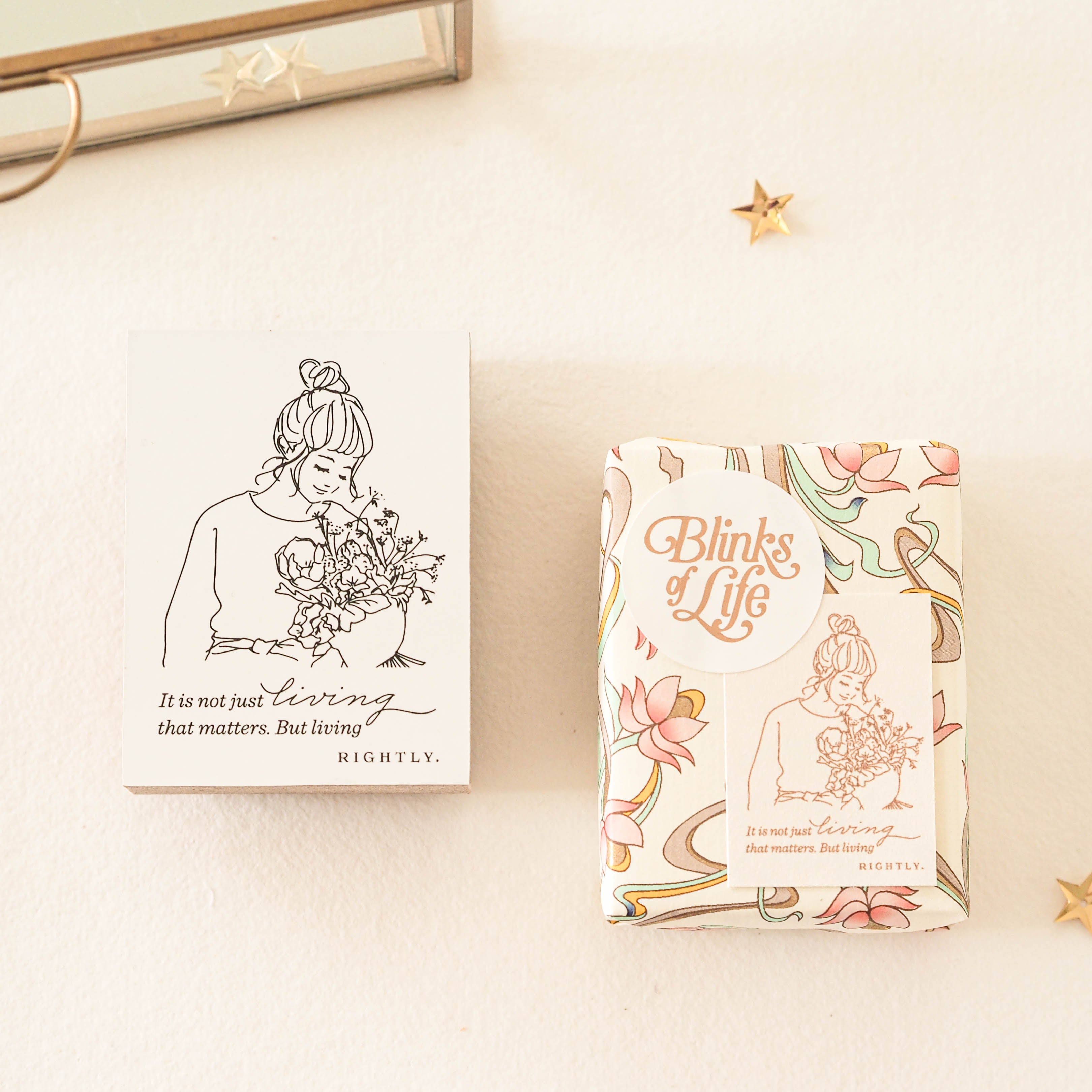 Blinks of Life - It's Not Just Living - Rubber Stamp