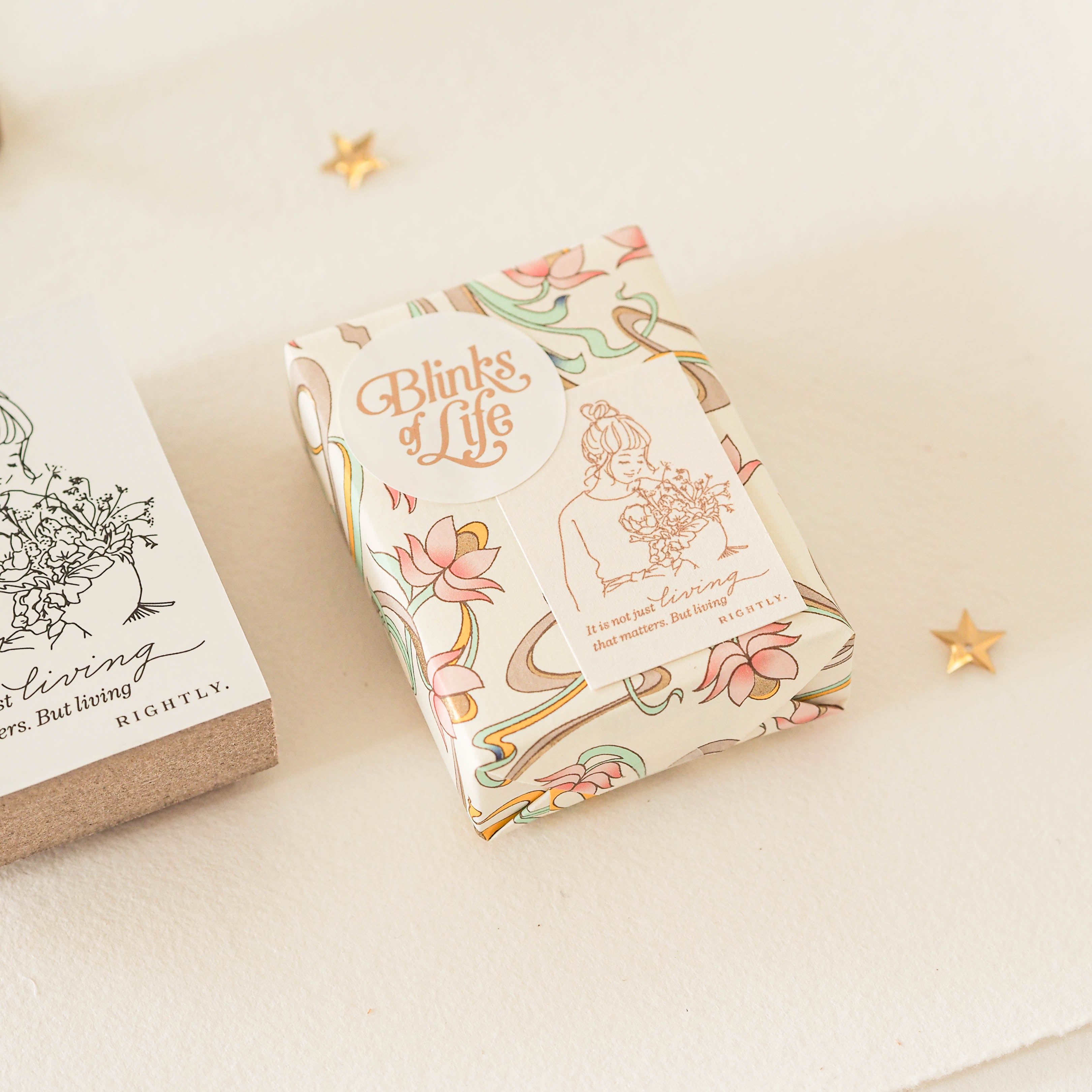 Blinks of Life - It's Not Just Living - Rubber Stamp