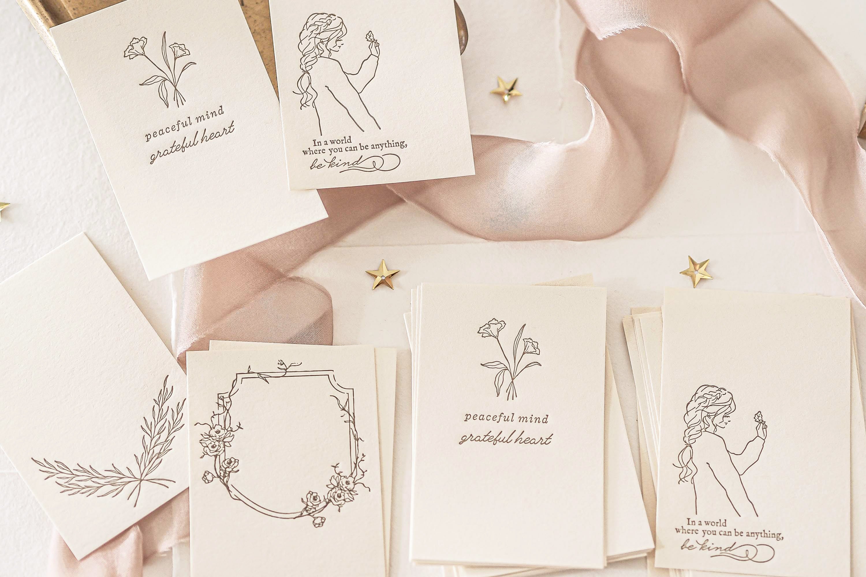 Blinks of Life - Letterpress Journal Cards