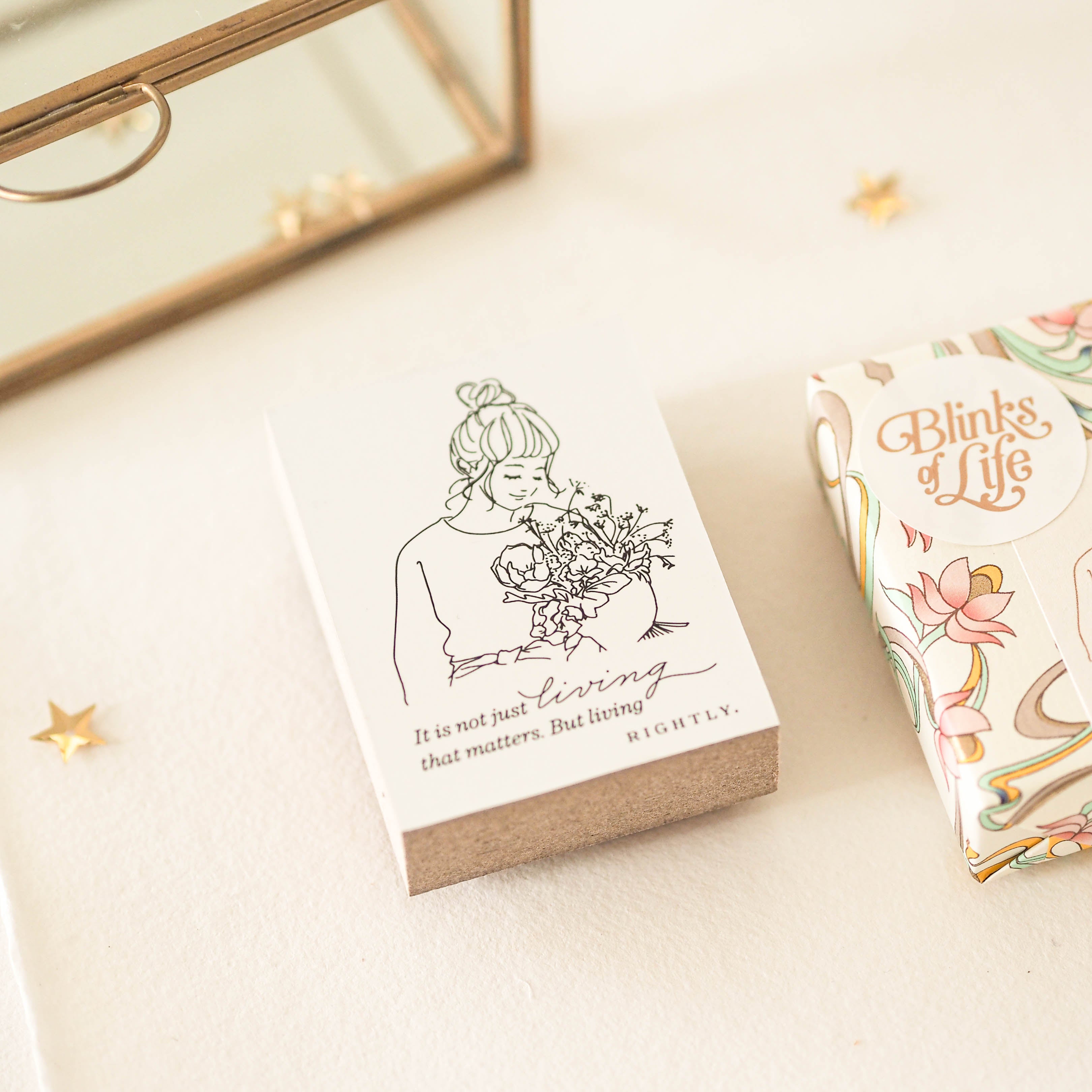 Blinks of Life - It's Not Just Living - Rubber Stamp