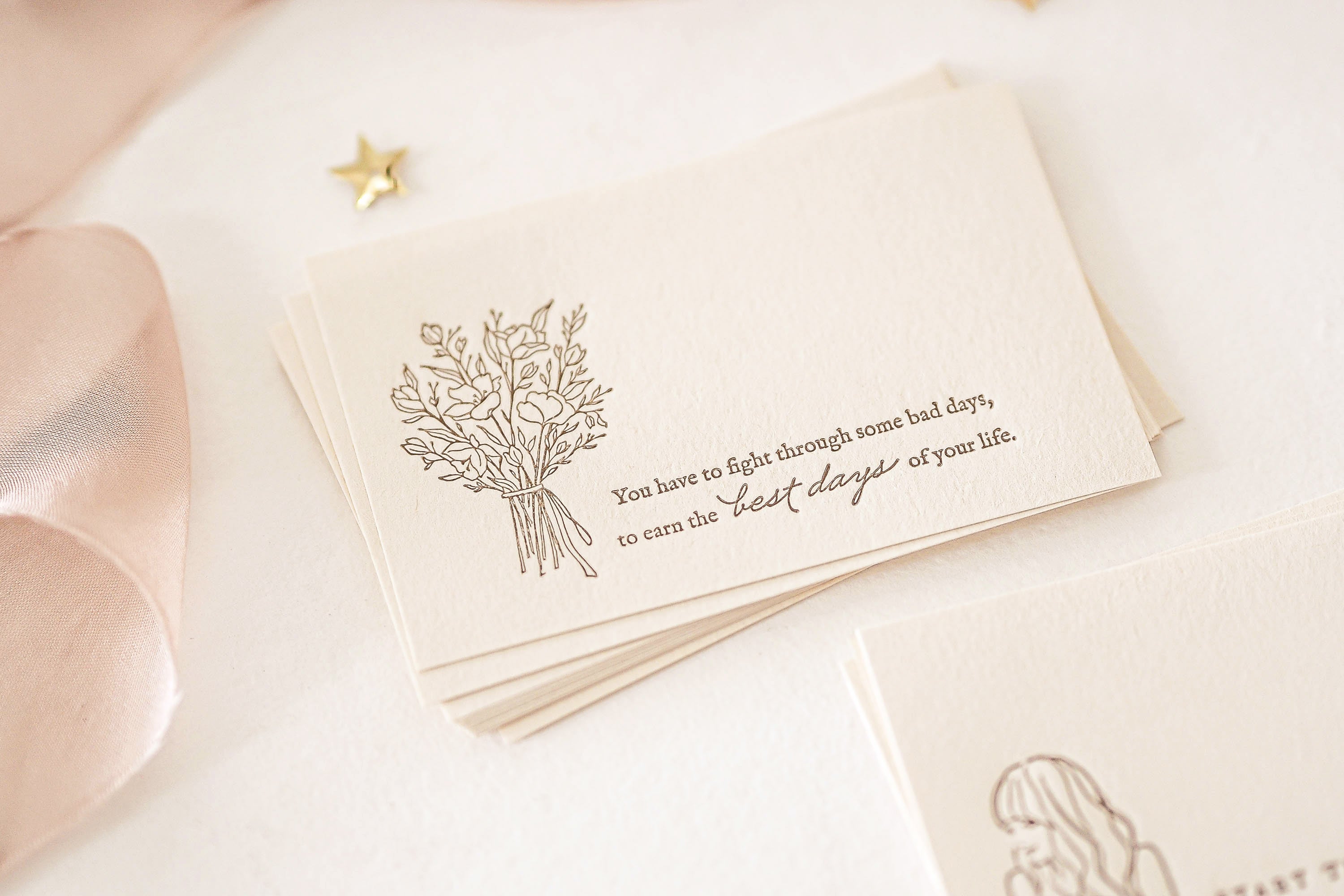 Blinks of Life - Letterpress Journal Cards
