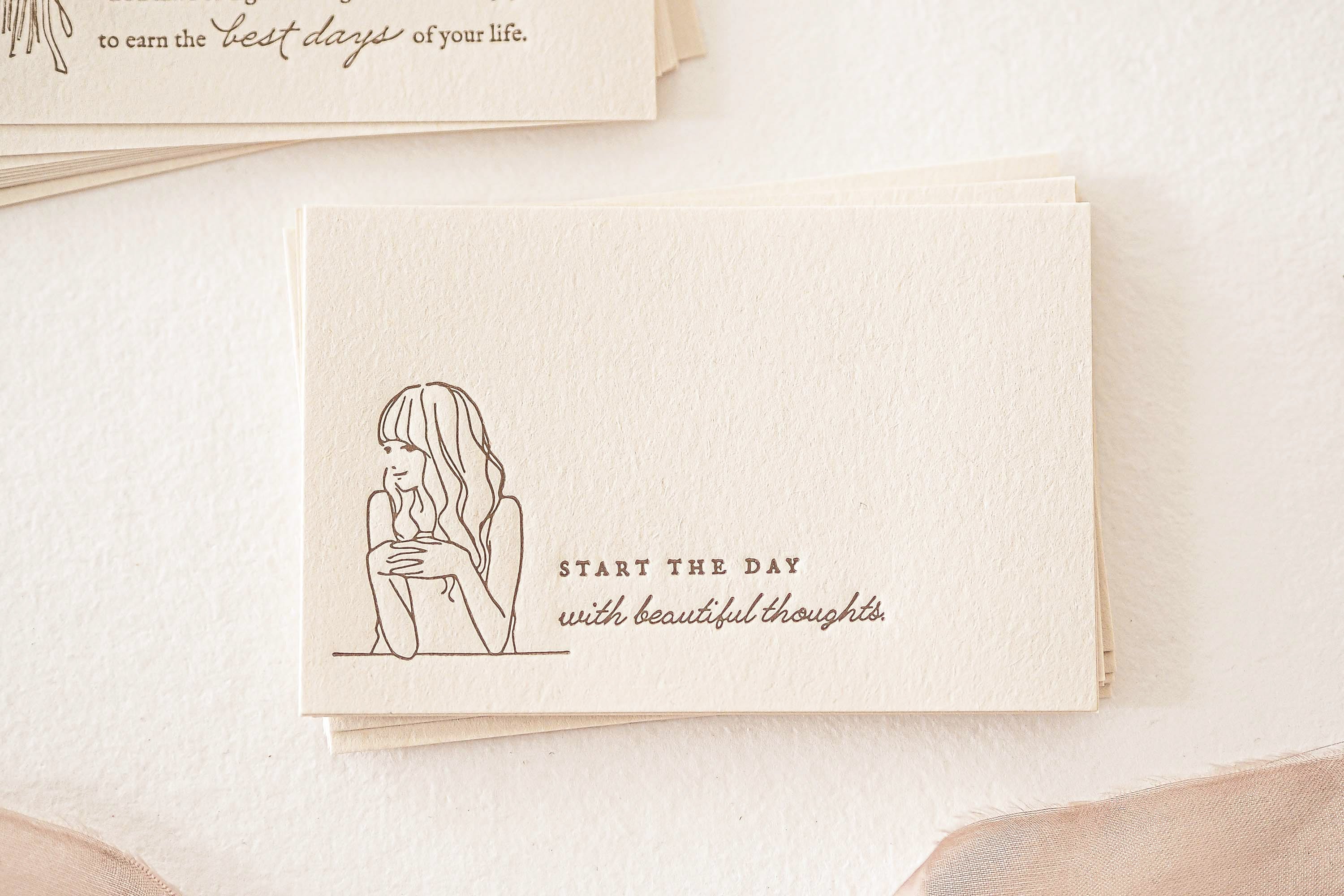 Blinks of Life - Letterpress Journal Cards