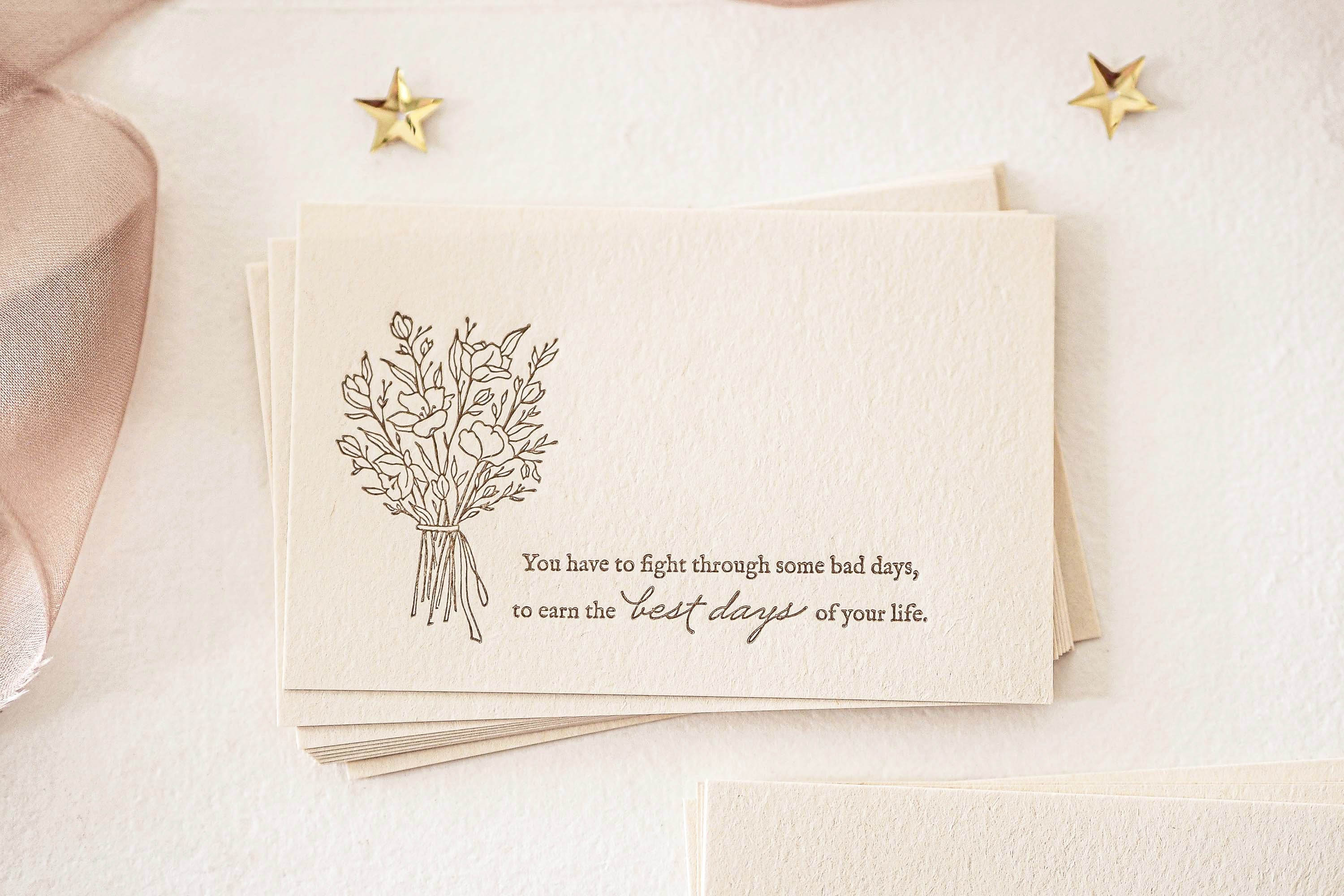 Blinks of Life - Letterpress Journal Cards