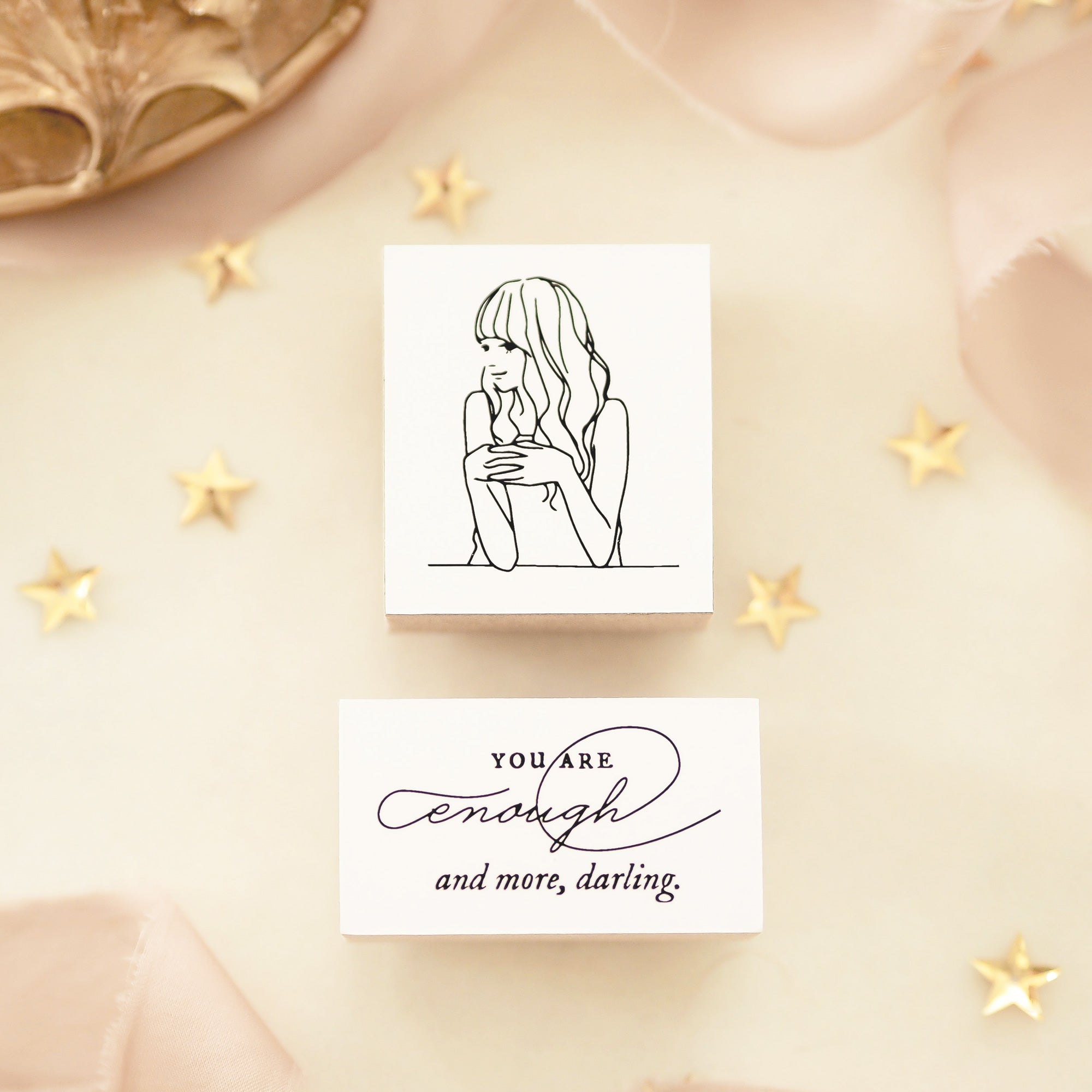 Blinks of Life - Illustration Rubber Stamp Series - Emma