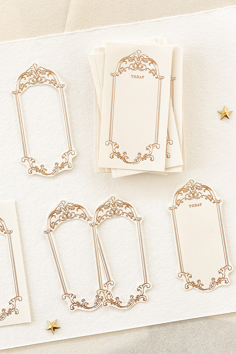 Blinks of Life - Gold Frame Letterpress Labels #01