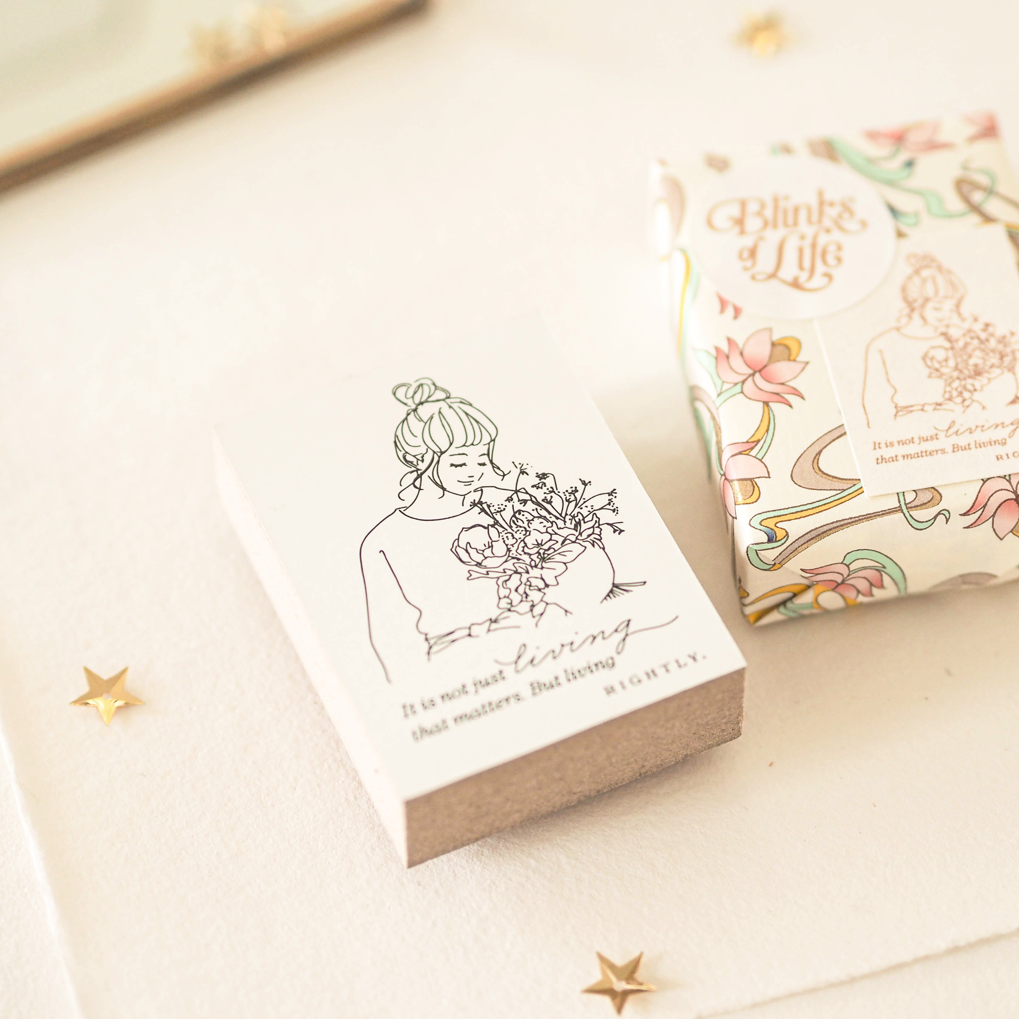 Blinks of Life - It's Not Just Living - Rubber Stamp