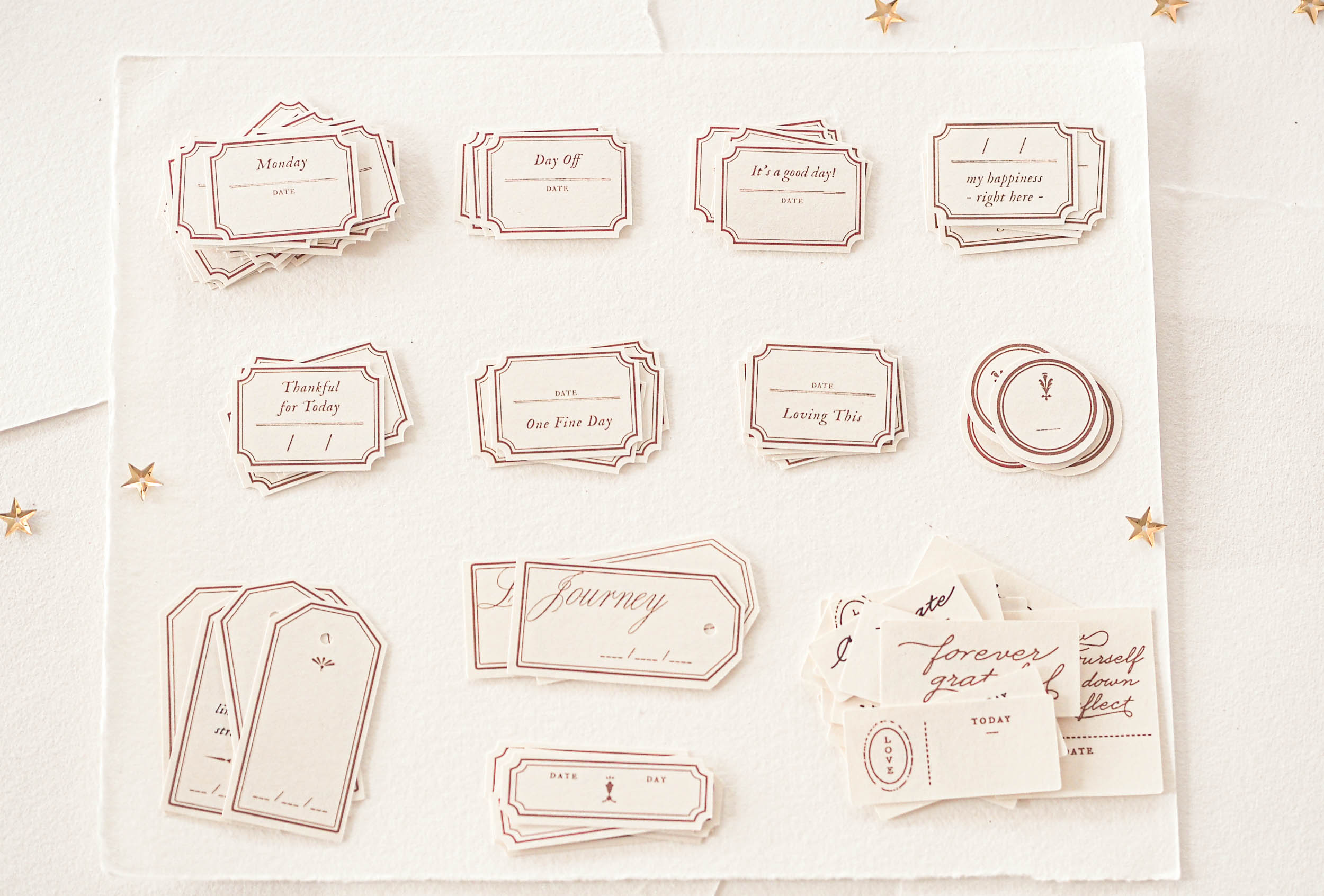 Blinks of Life - Classic Daily Labels - Classic Brown