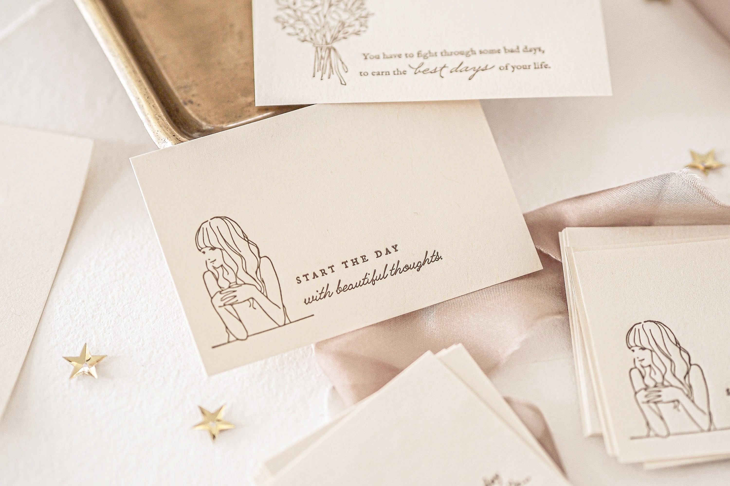 Blinks of Life - Letterpress Journal Cards