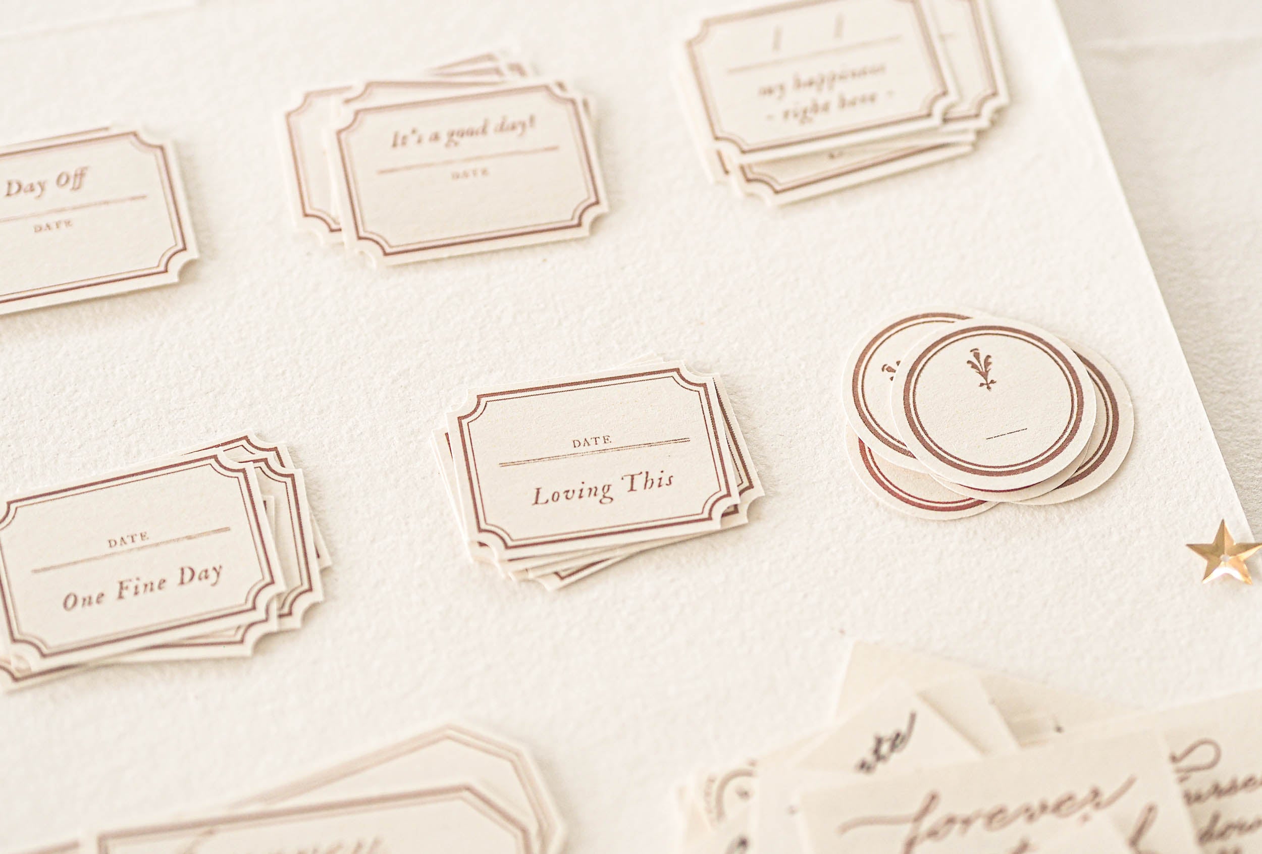 Blinks of Life - Classic Daily Labels - Classic Brown