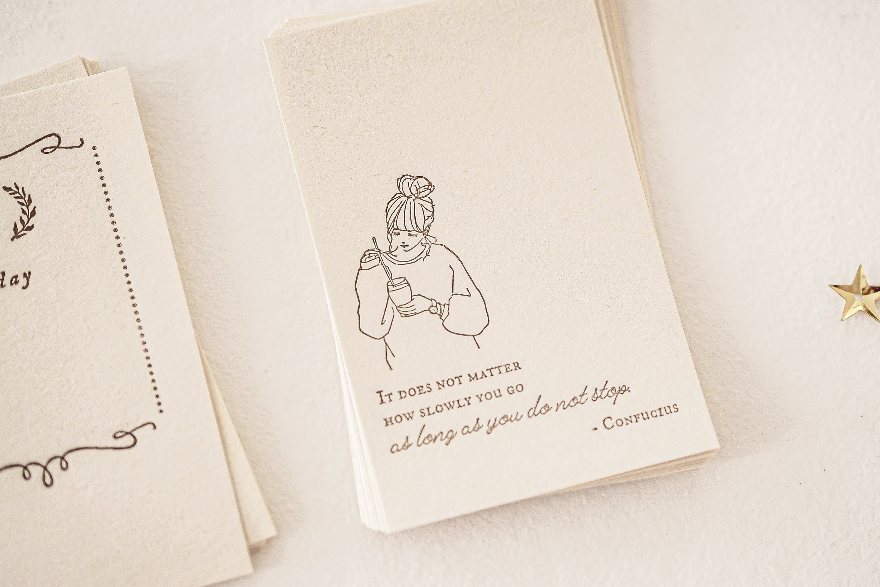 Blinks of Life - Letterpress Journal Cards