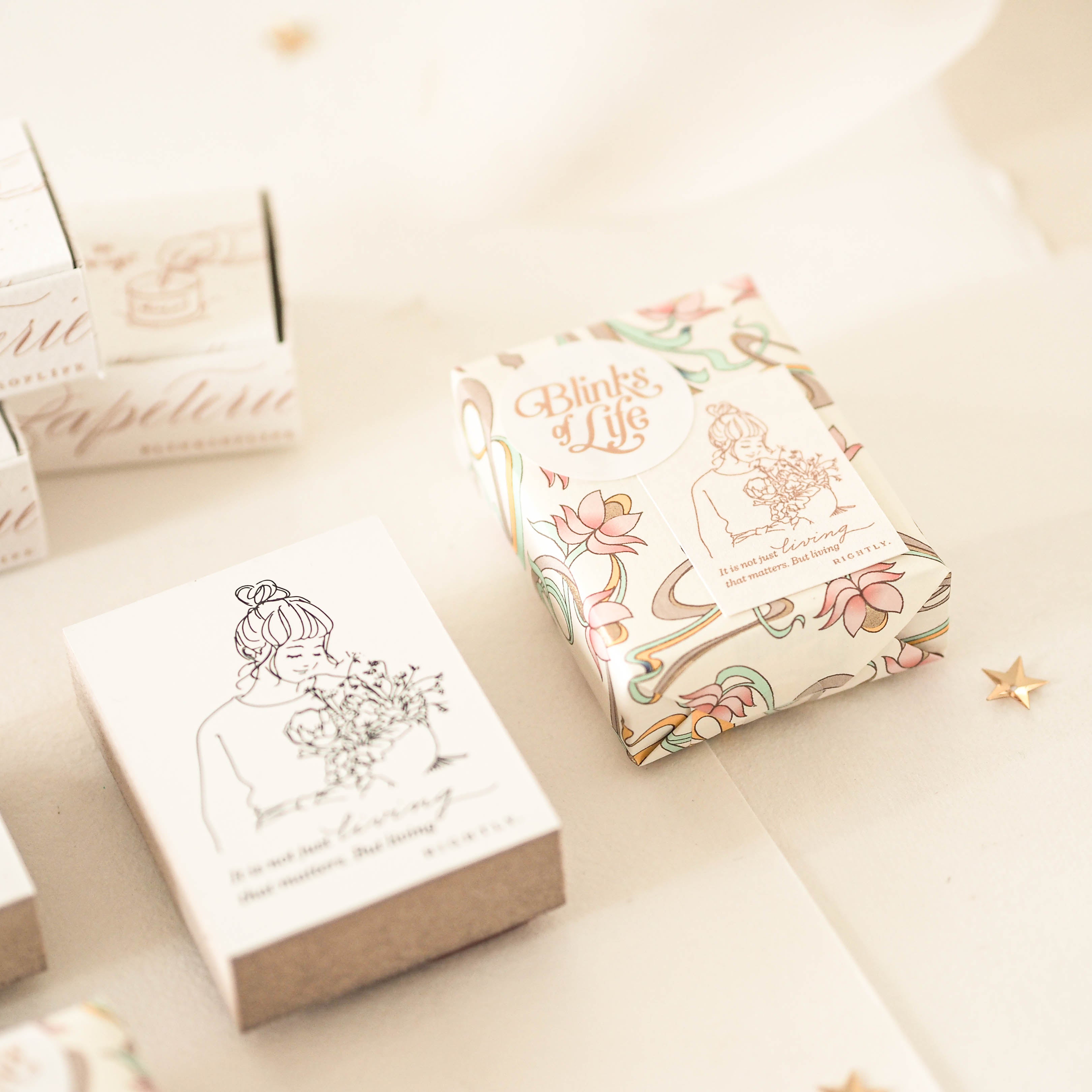 Blinks of Life - It's Not Just Living - Rubber Stamp