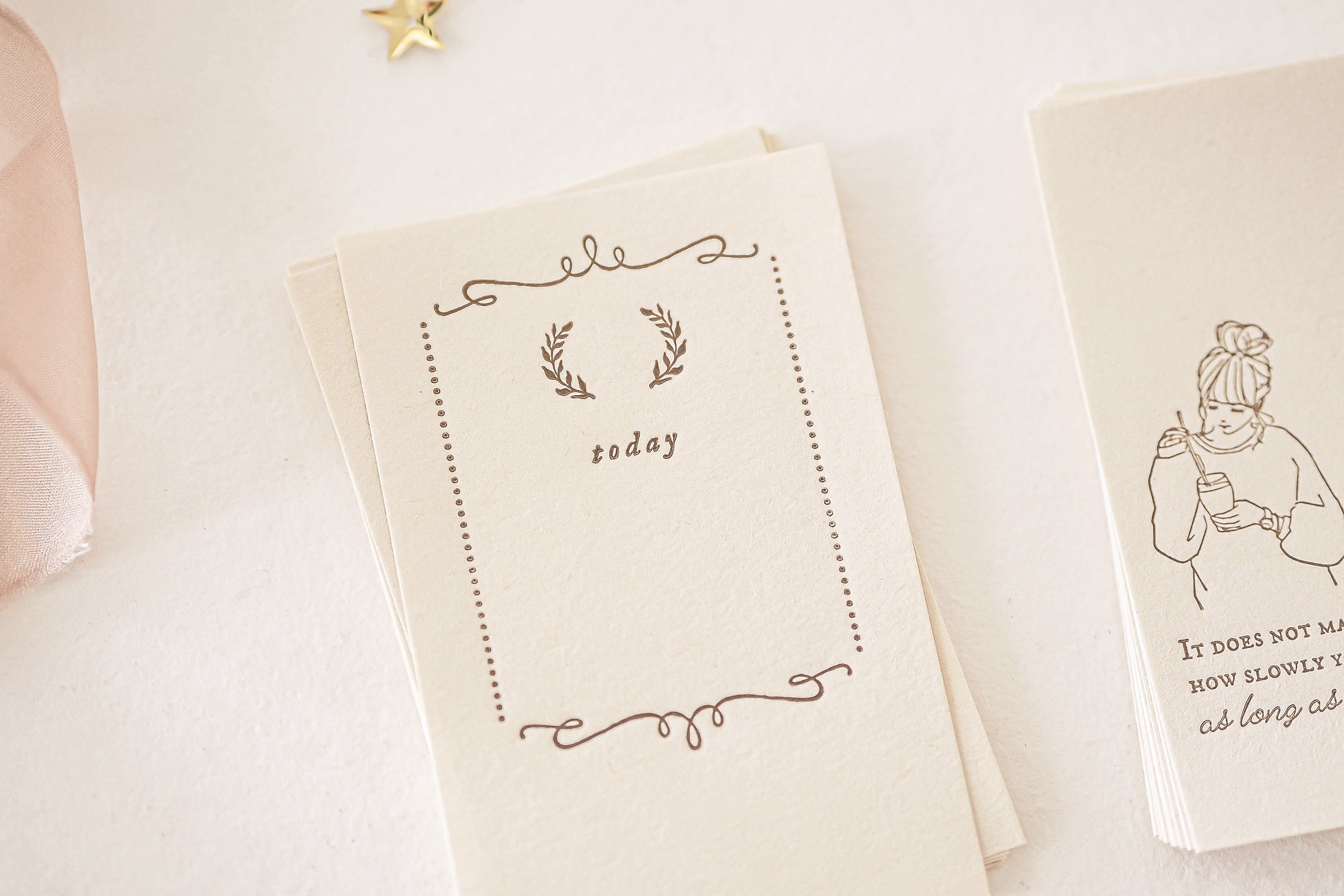 Blinks of Life - Letterpress Journal Cards