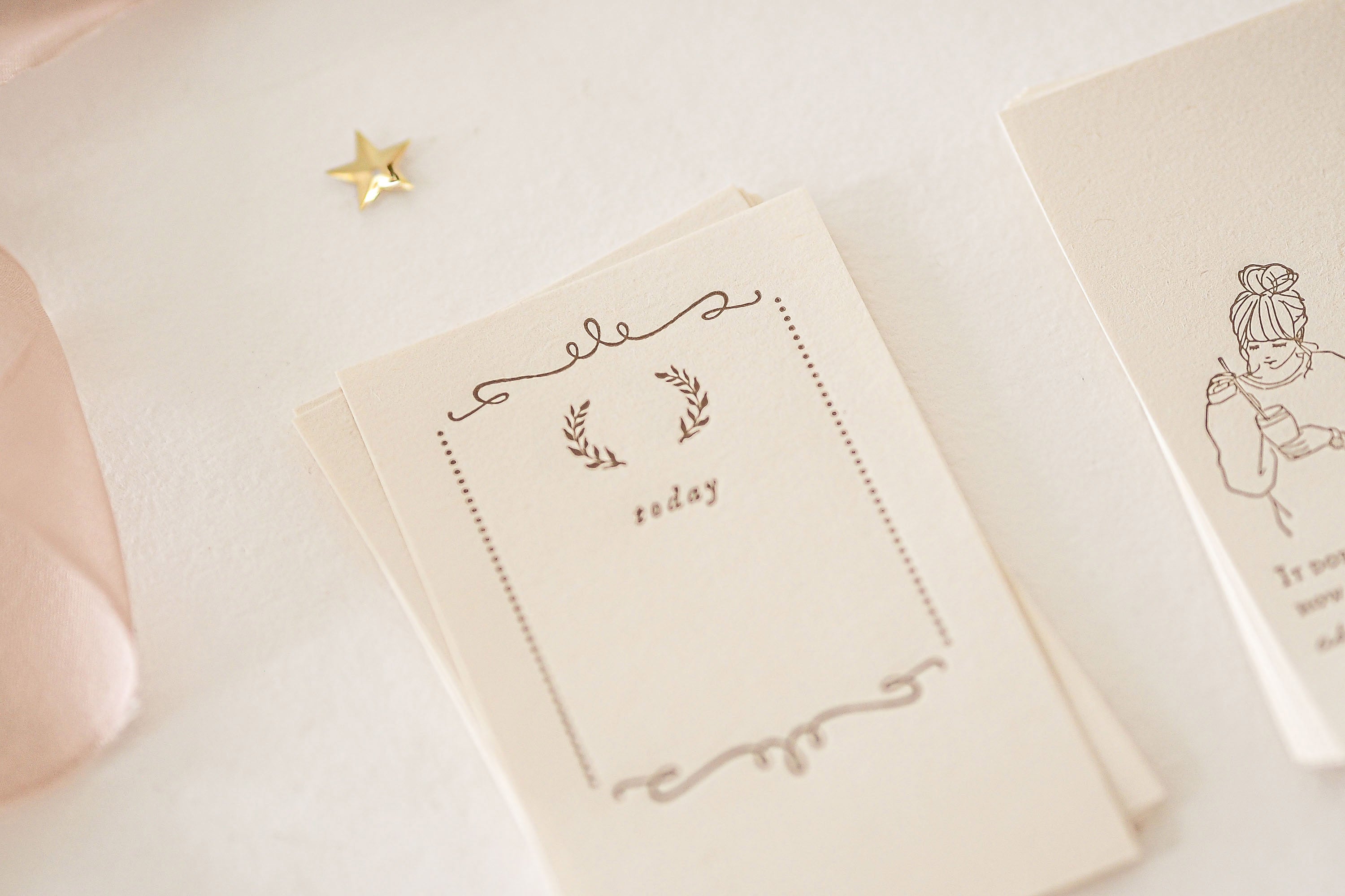 Blinks of Life - Letterpress Journal Cards