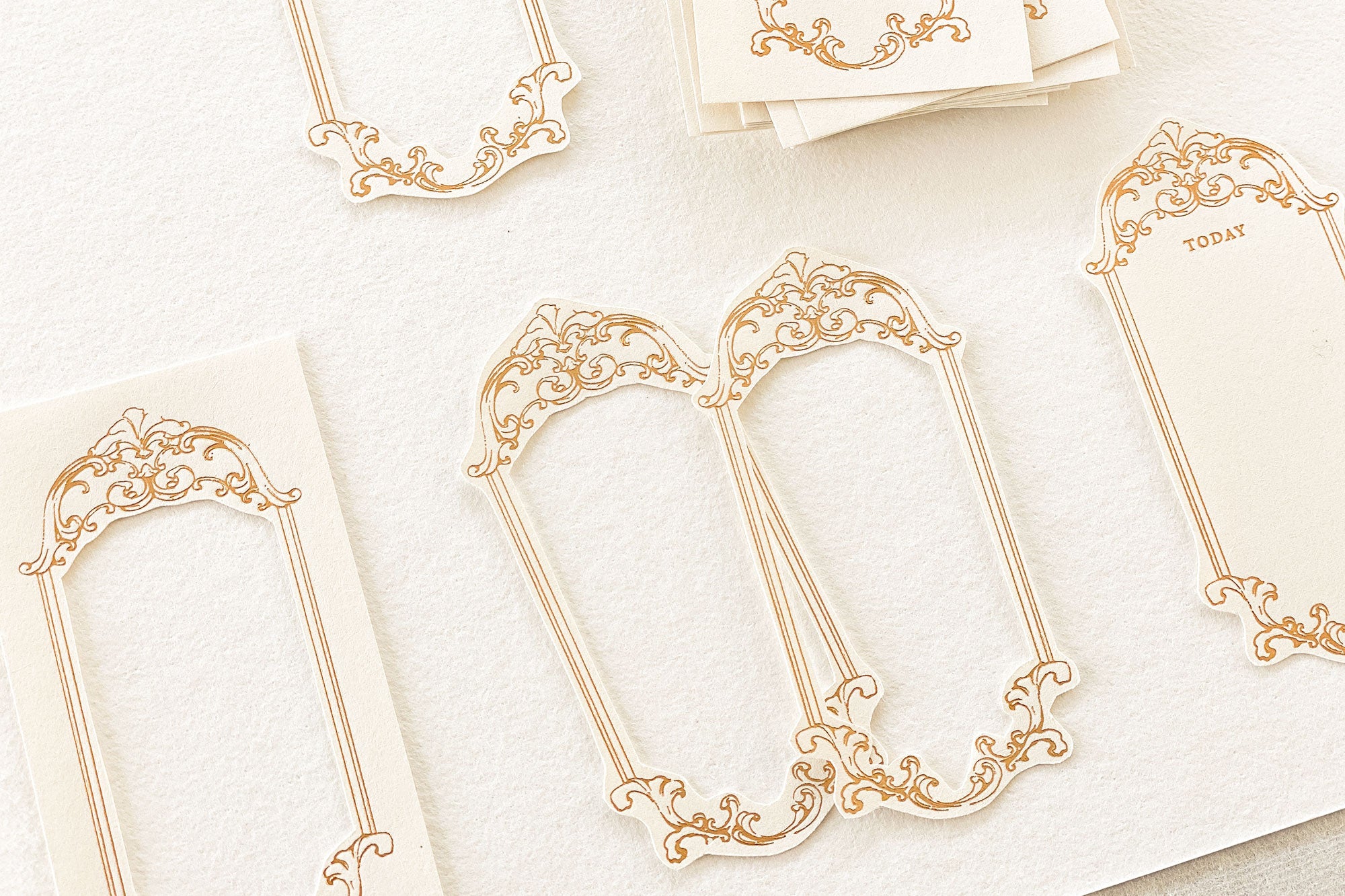 Blinks of Life - Gold Frame Letterpress Labels #01