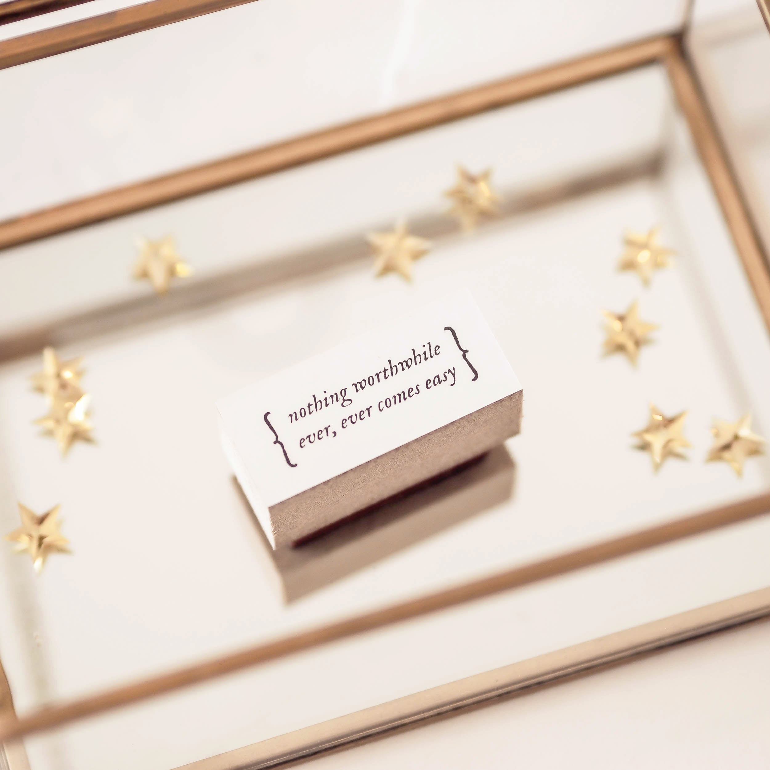 Blinks of Life - Inspiring Words Rubber Stamp - Worthwhile