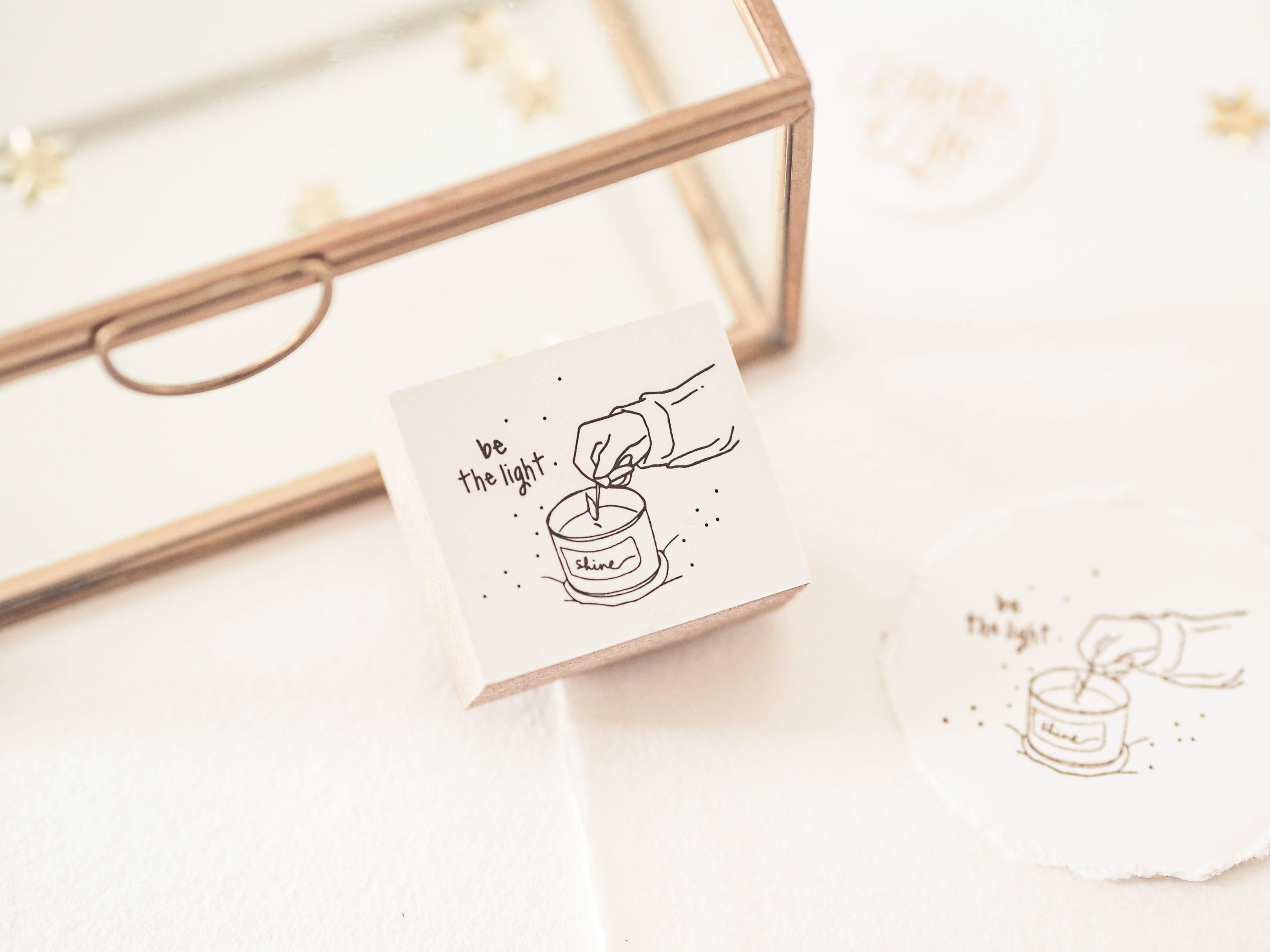 Blinks of Life - Be The Light - Rubber Stamp 