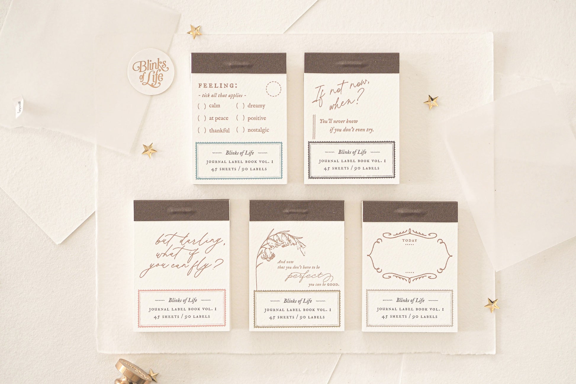 Blinks of Life Papeterie - Journal Label Book Vol 1