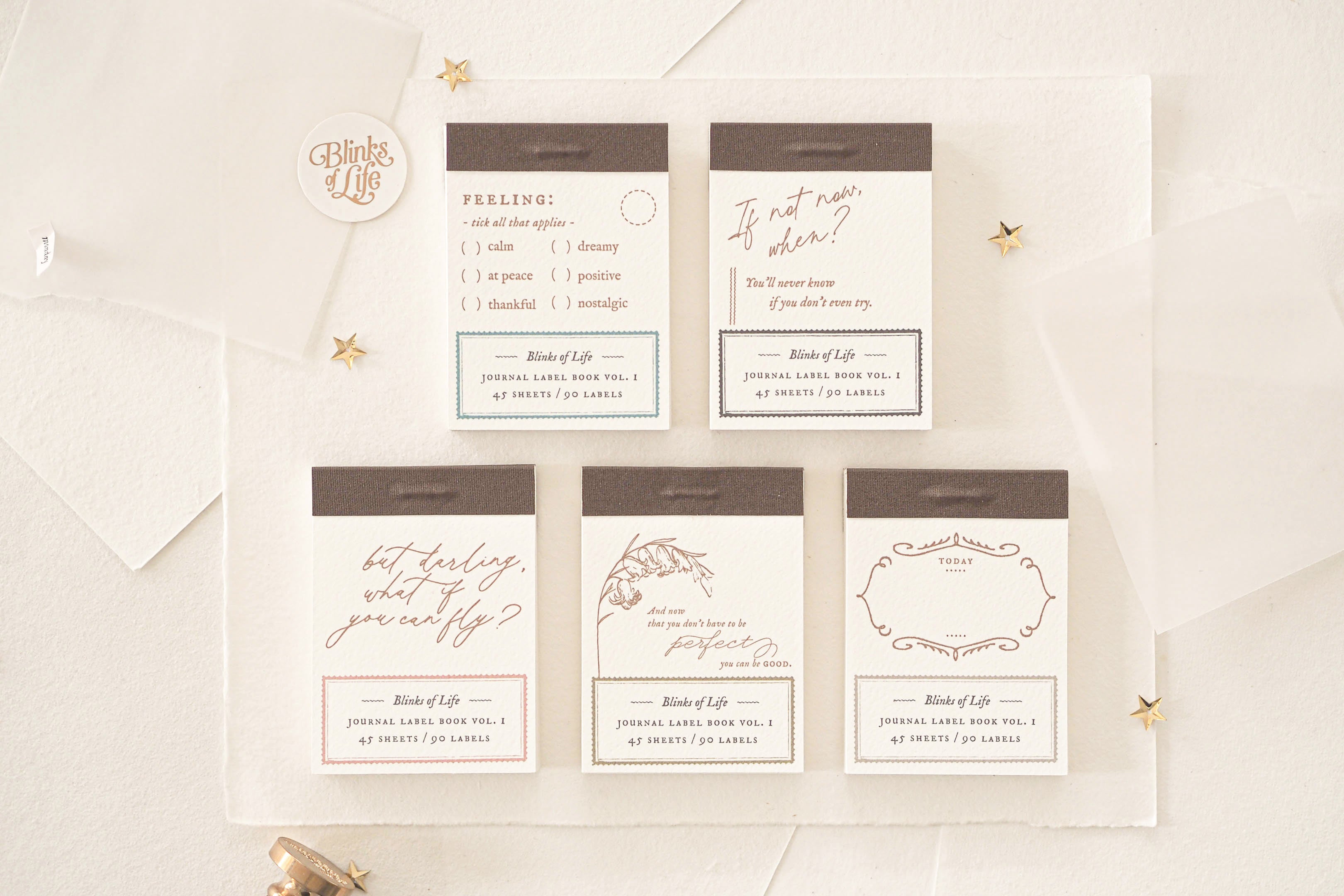 Blinks of Life Papeterie - Journal Label Book Vol 1