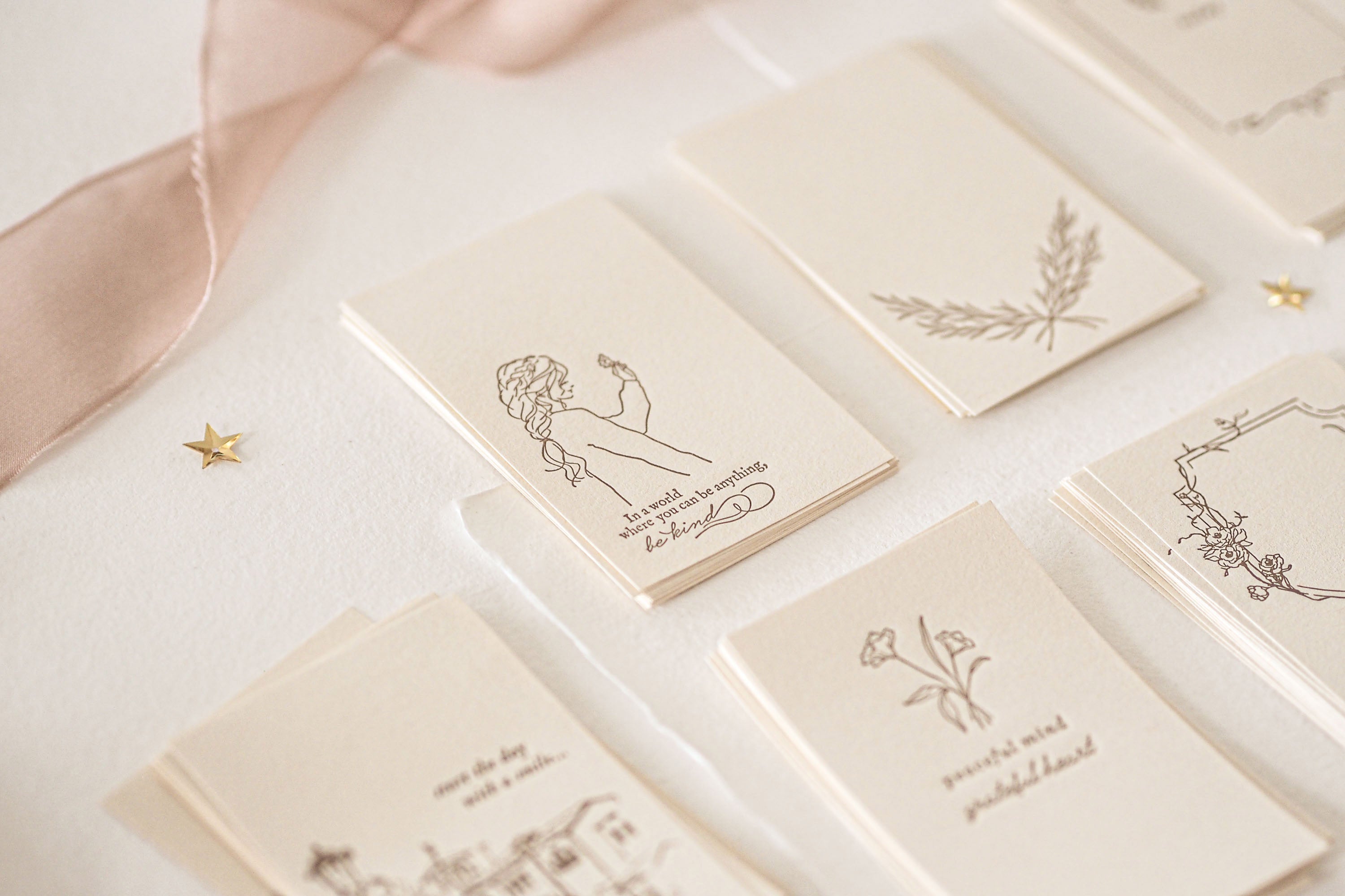 Blinks of Life - Letterpress Journal Cards