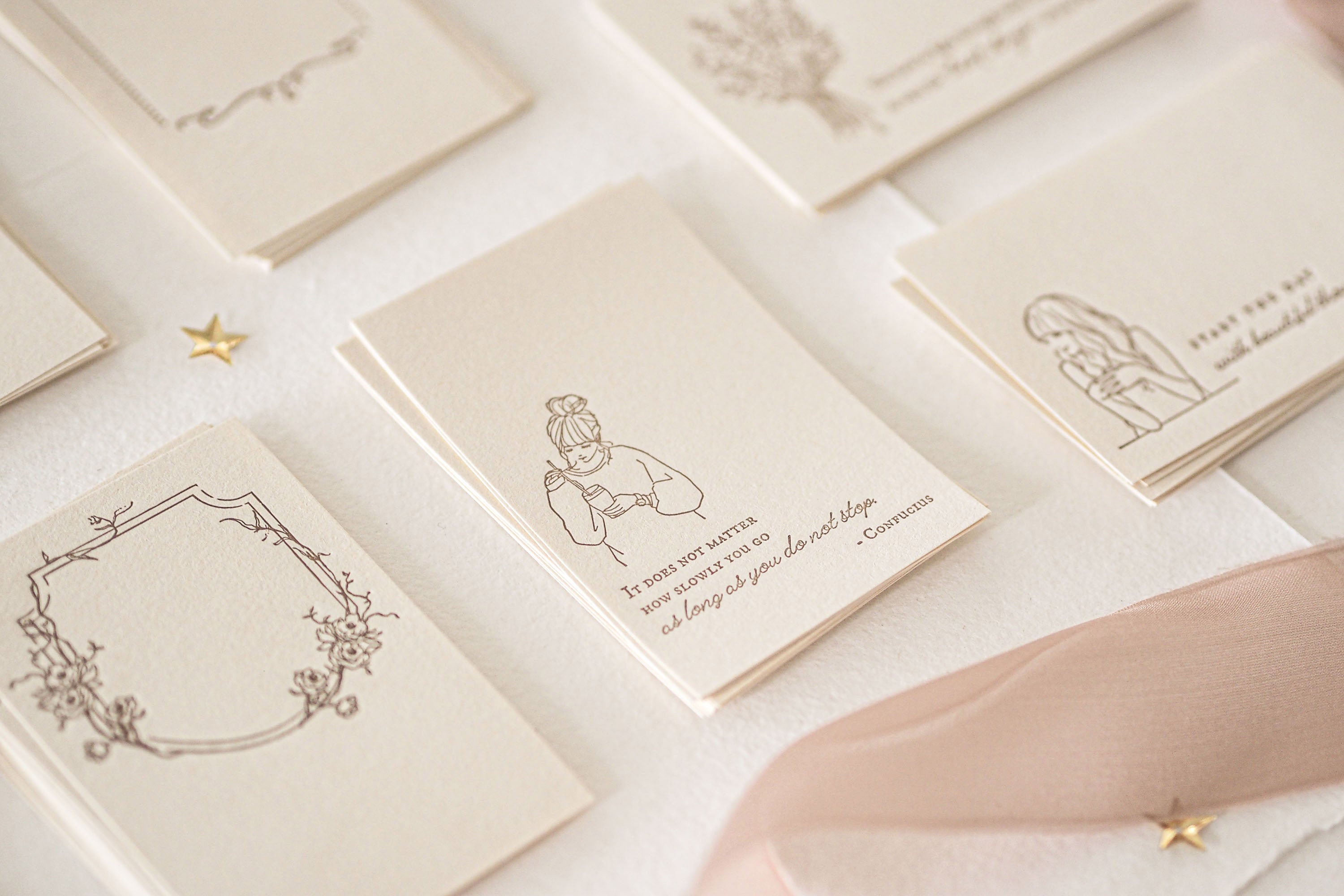 Blinks of Life - Letterpress Journal Cards