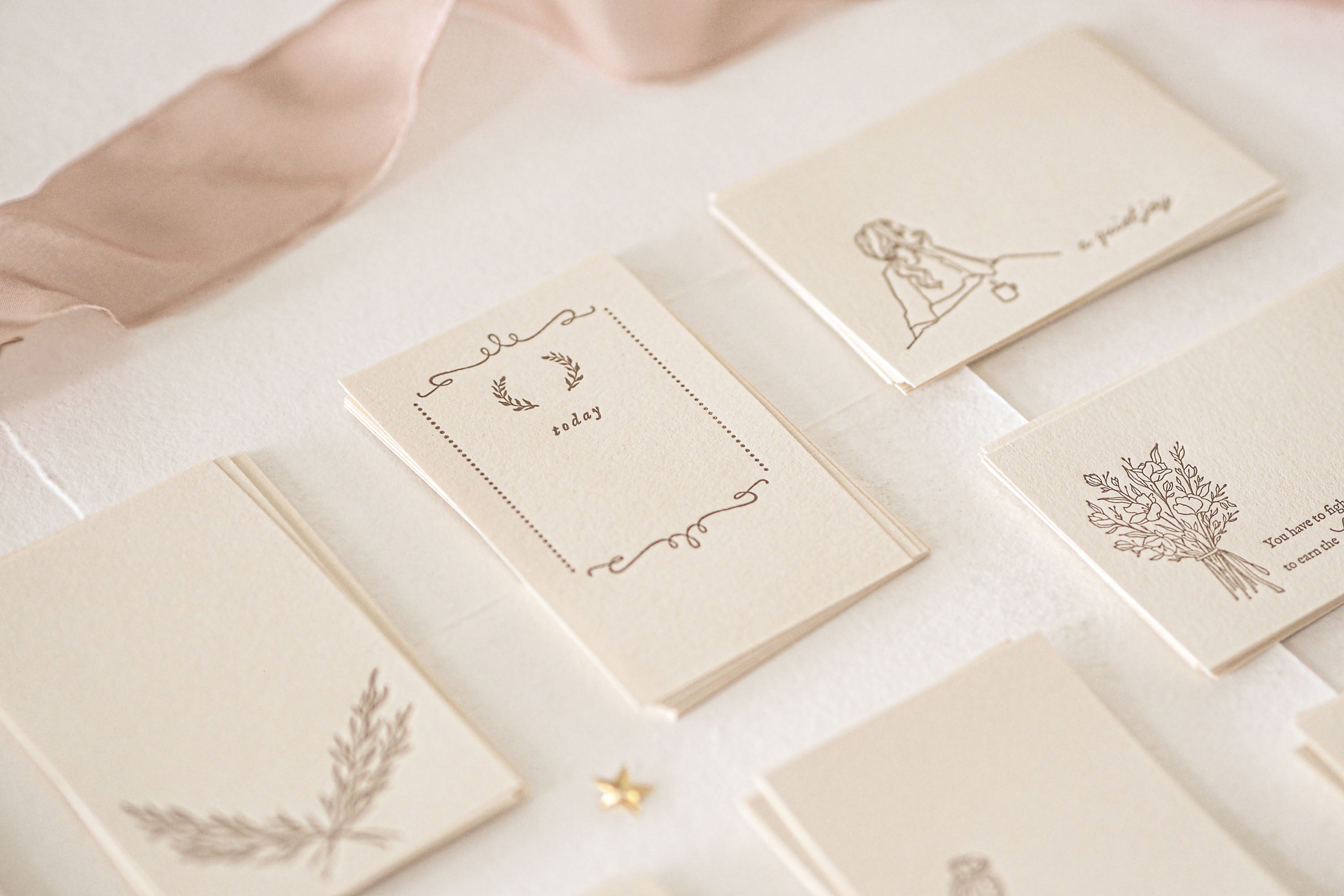 Blinks of Life - Letterpress Journal Cards