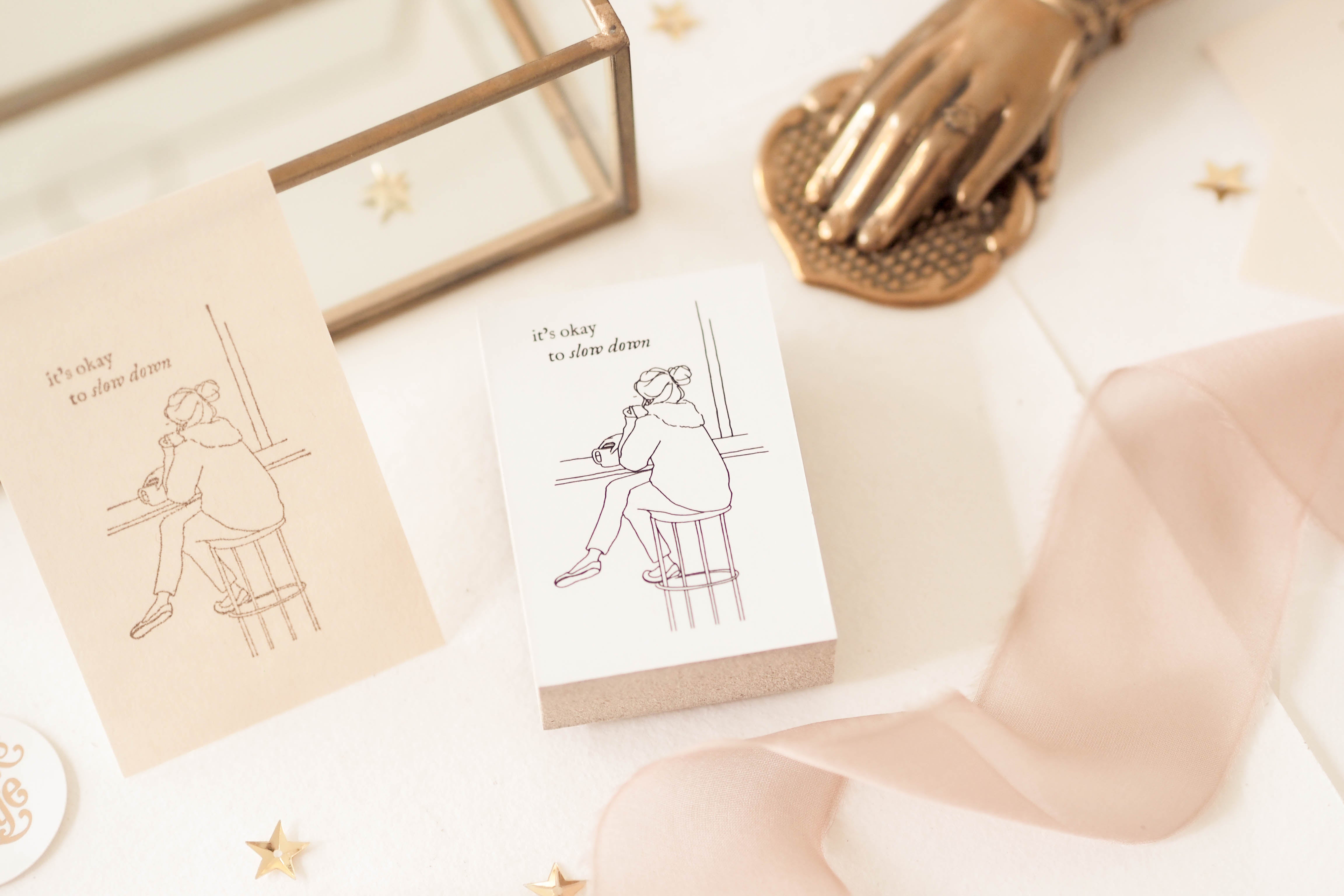 Blinks of Life - It's Okay to Slow Down - Rubber Stamp