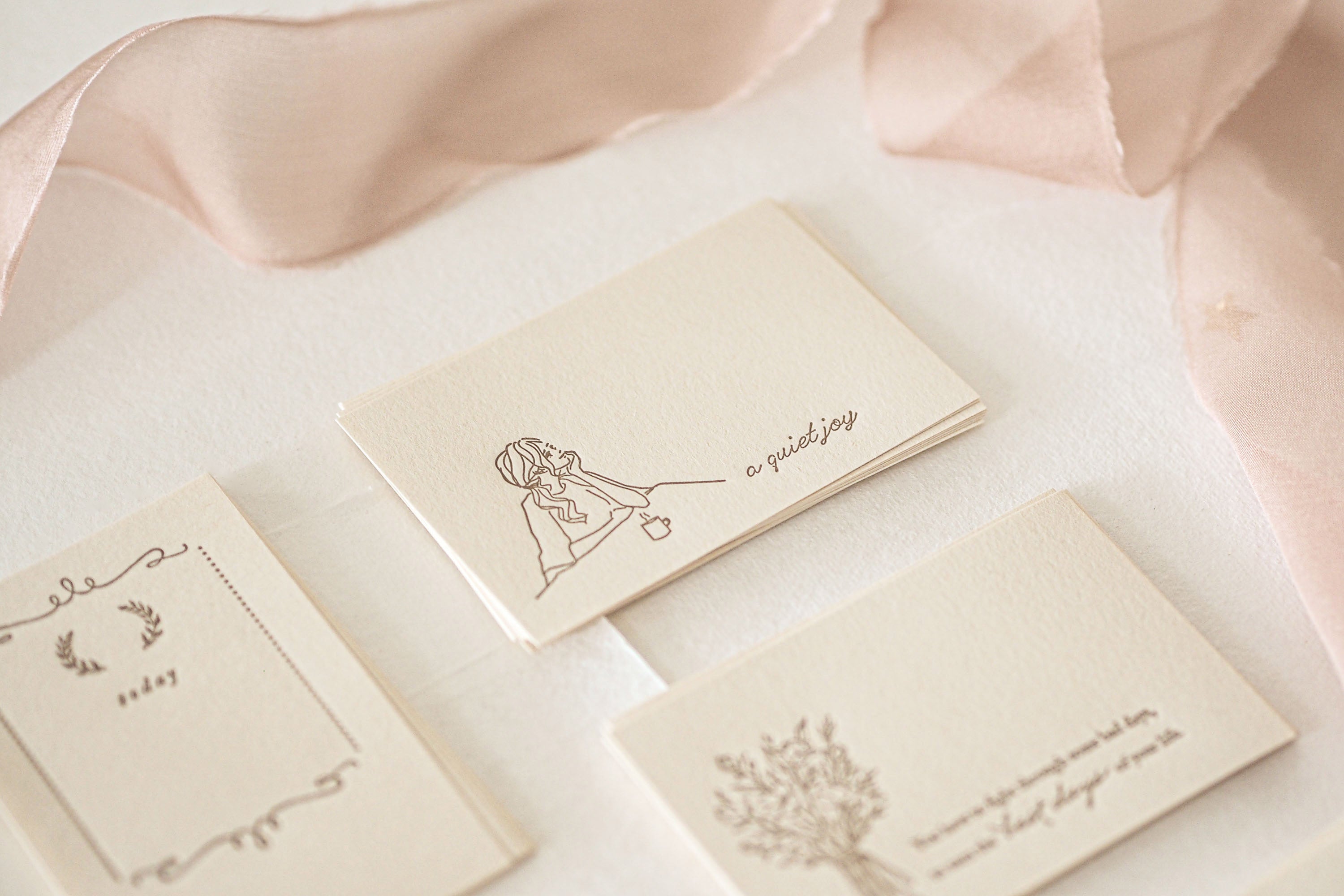 Blinks of Life - Letterpress Journal Cards