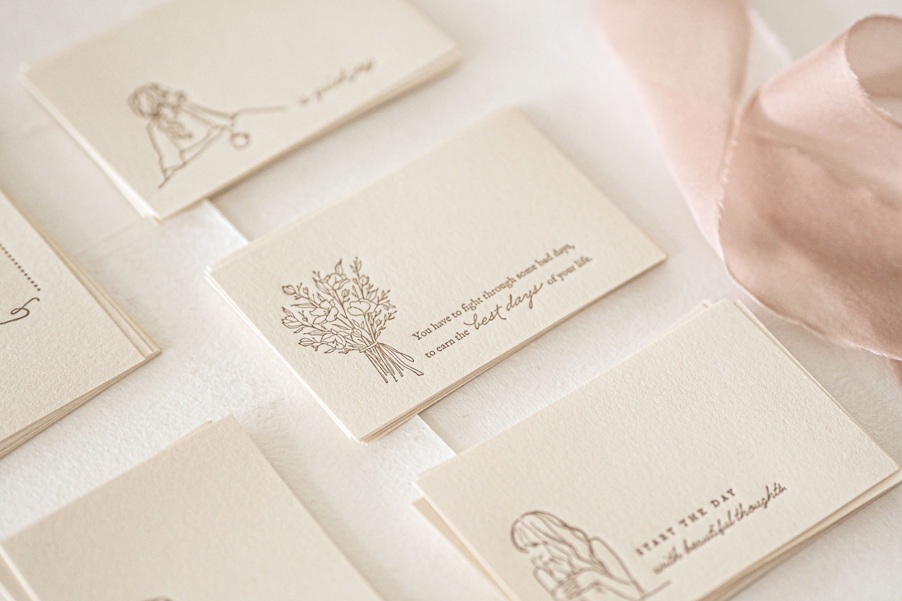 Blinks of Life - Letterpress Journal Cards