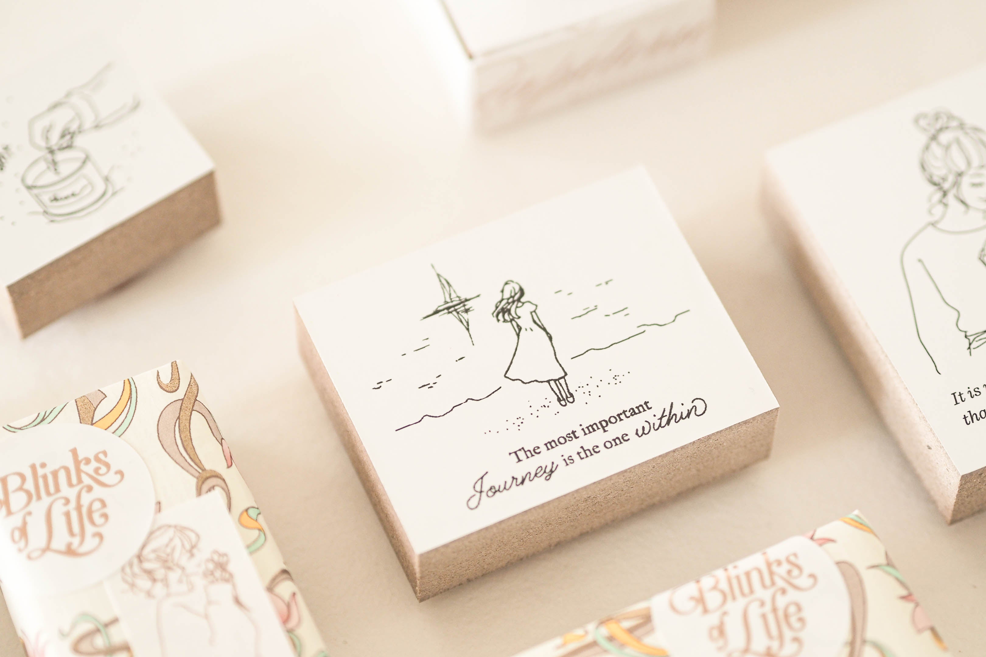 Blinks of Life - The Most Important Journey - Rubber Stamp